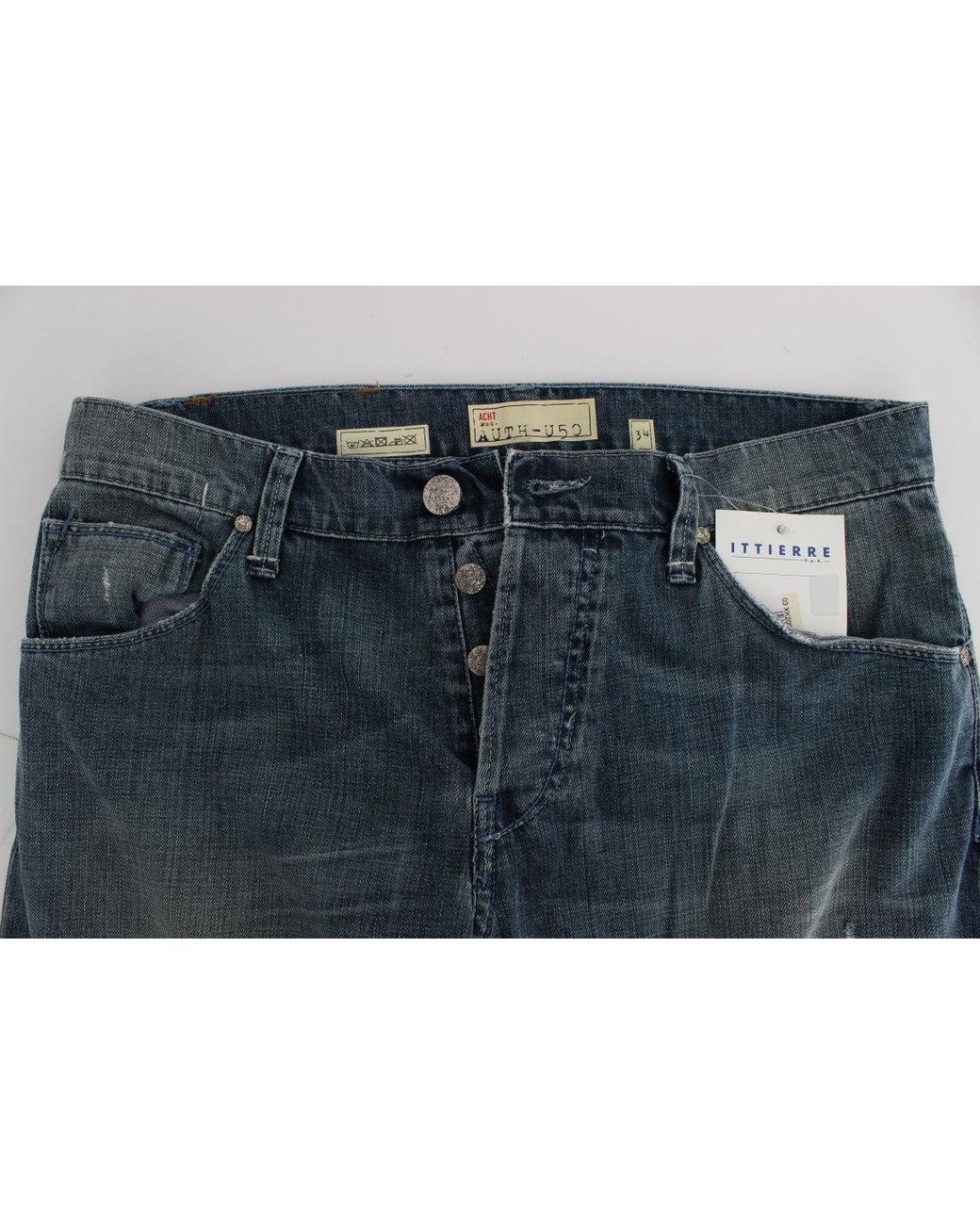 Acht Denim Straight Fit Jeans Blue Sig30493 for men