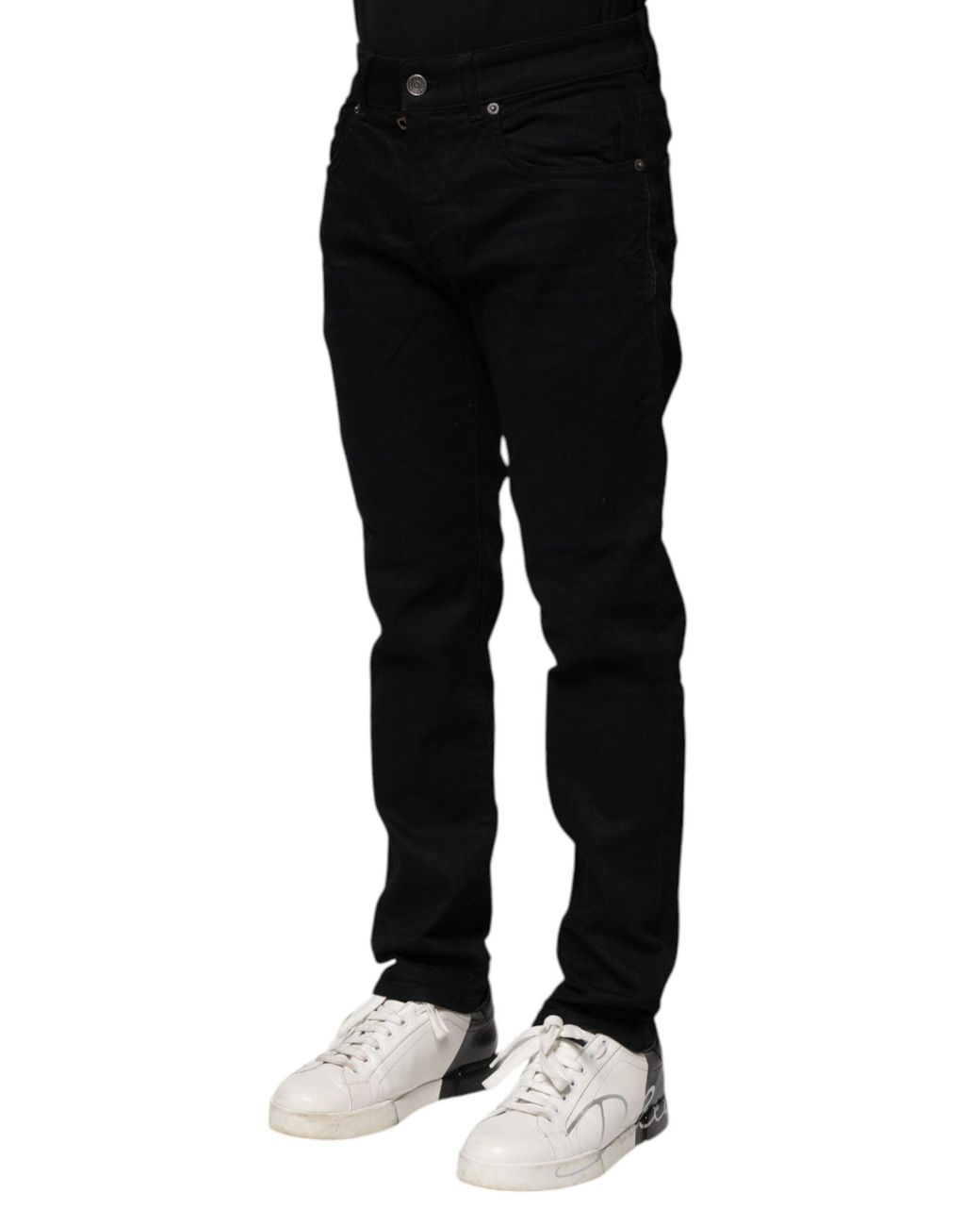 Dolce & Gabbana Black Slim Fit Jeans for men