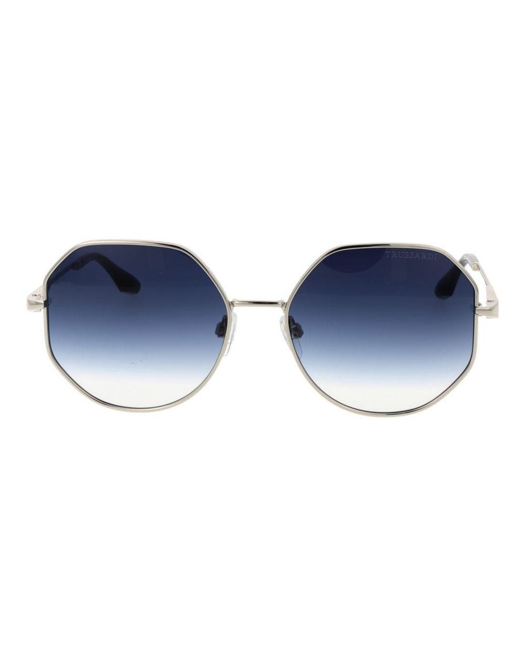 Trussardi Blue Metal Sunglasses