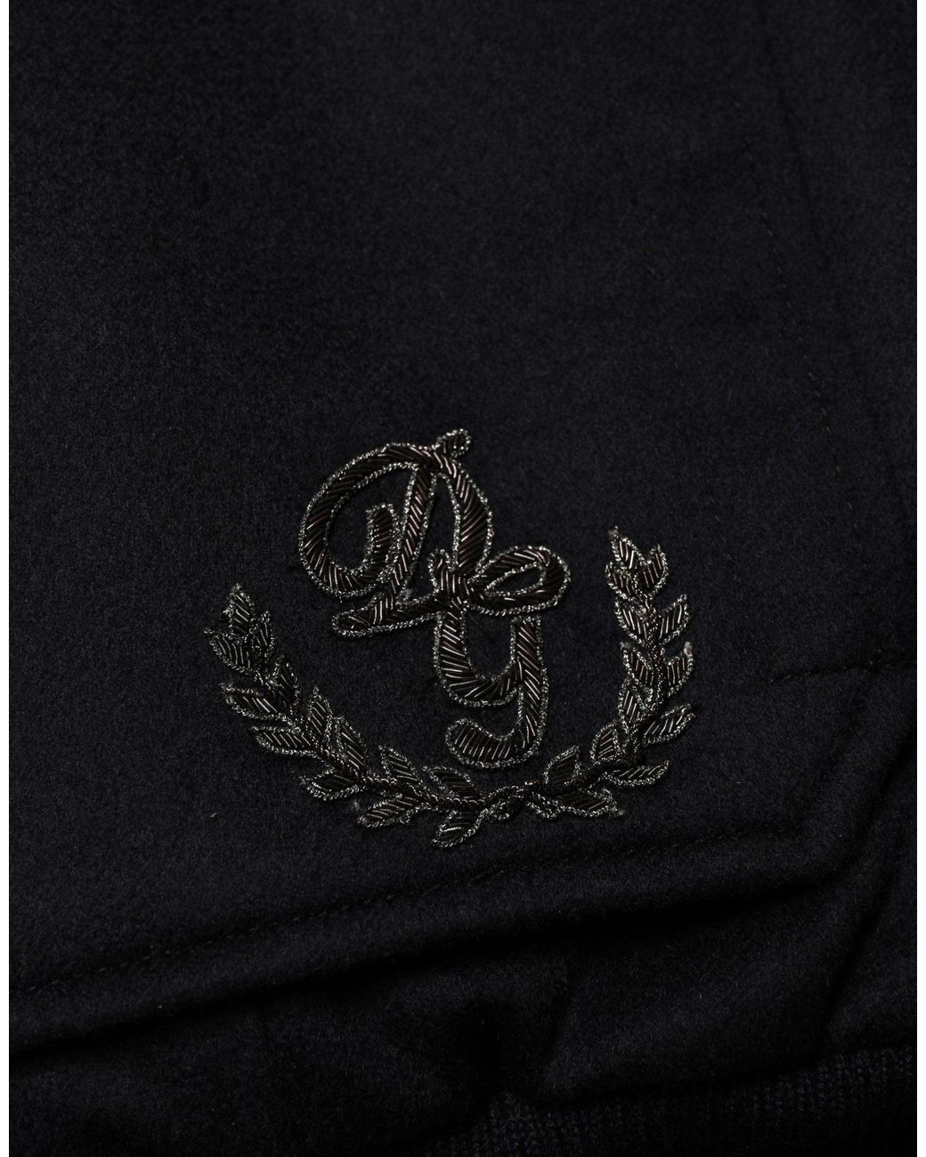 Dolce & Gabbana Black Cashmere Knitted Button Down Jacket for men