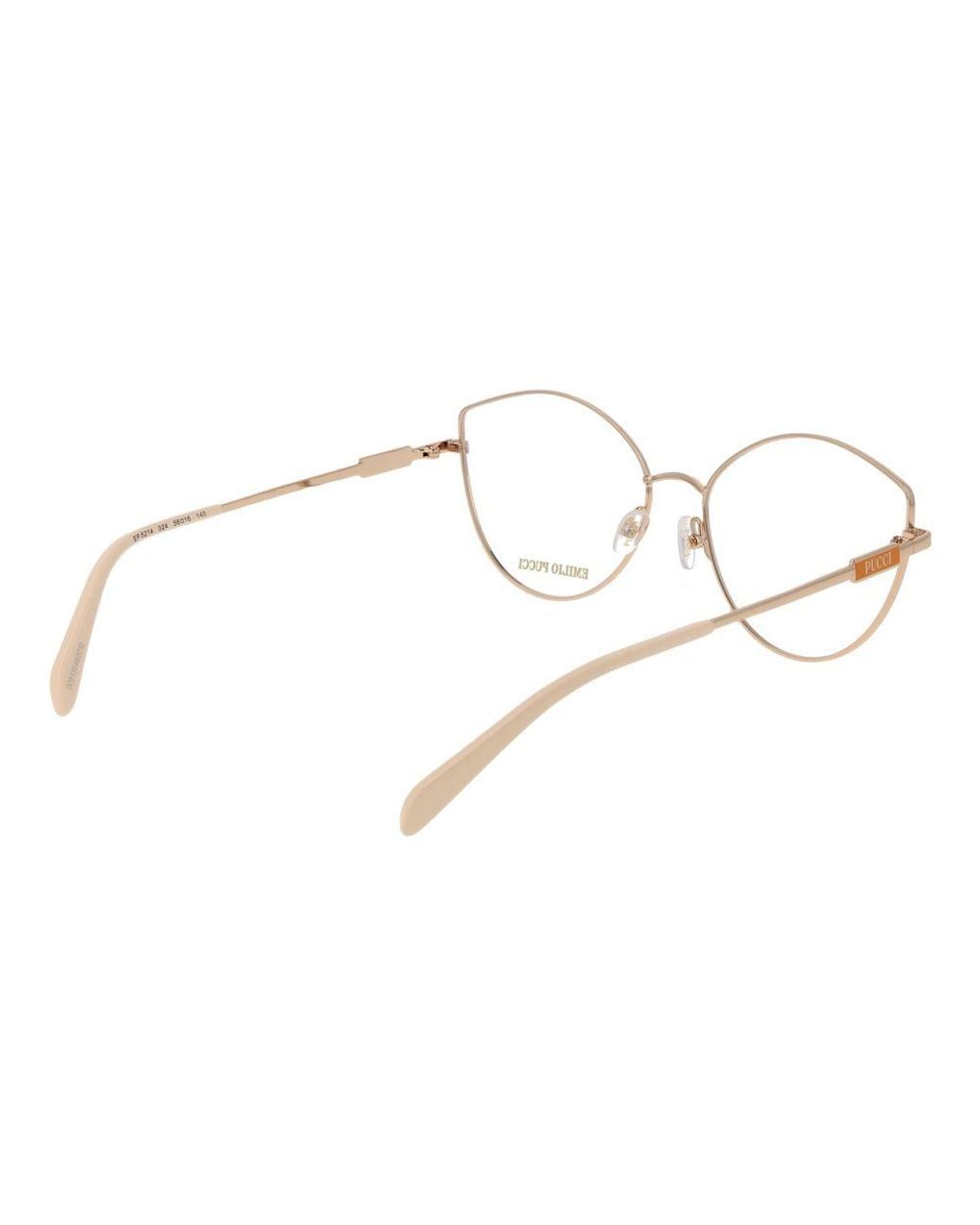 Emilio Pucci Metallic Metal Glasses (Frames)