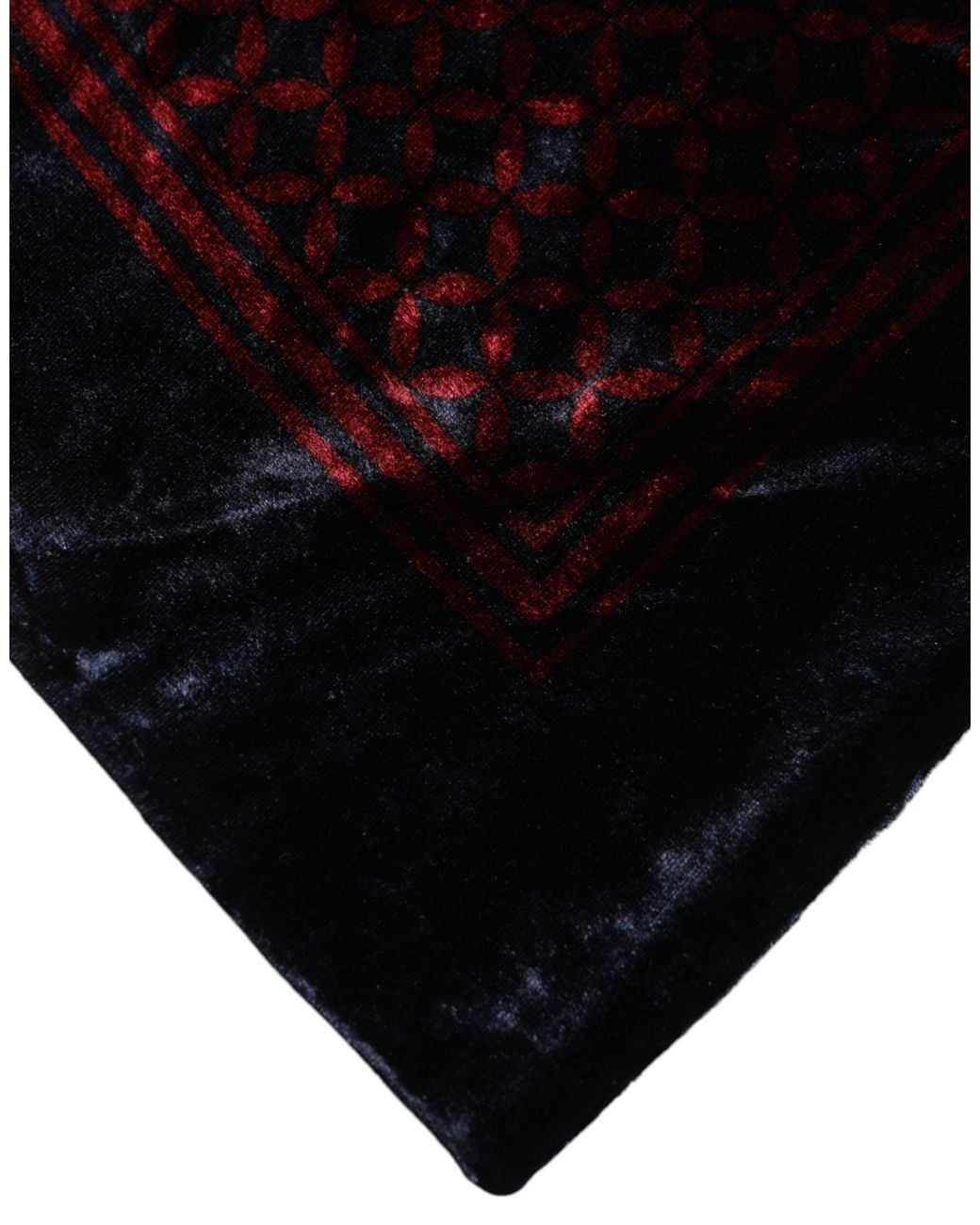Dolce & Gabbana Black Viscose Square Foulard Scarf for men