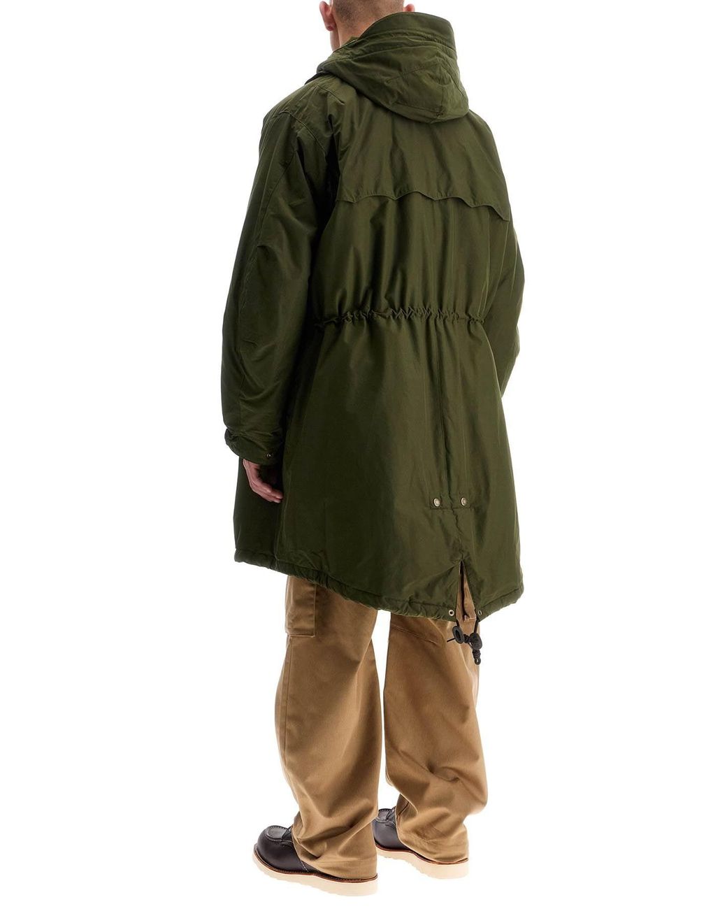 Barbour x Baracuta Padded Parka With Hood in Green for Men