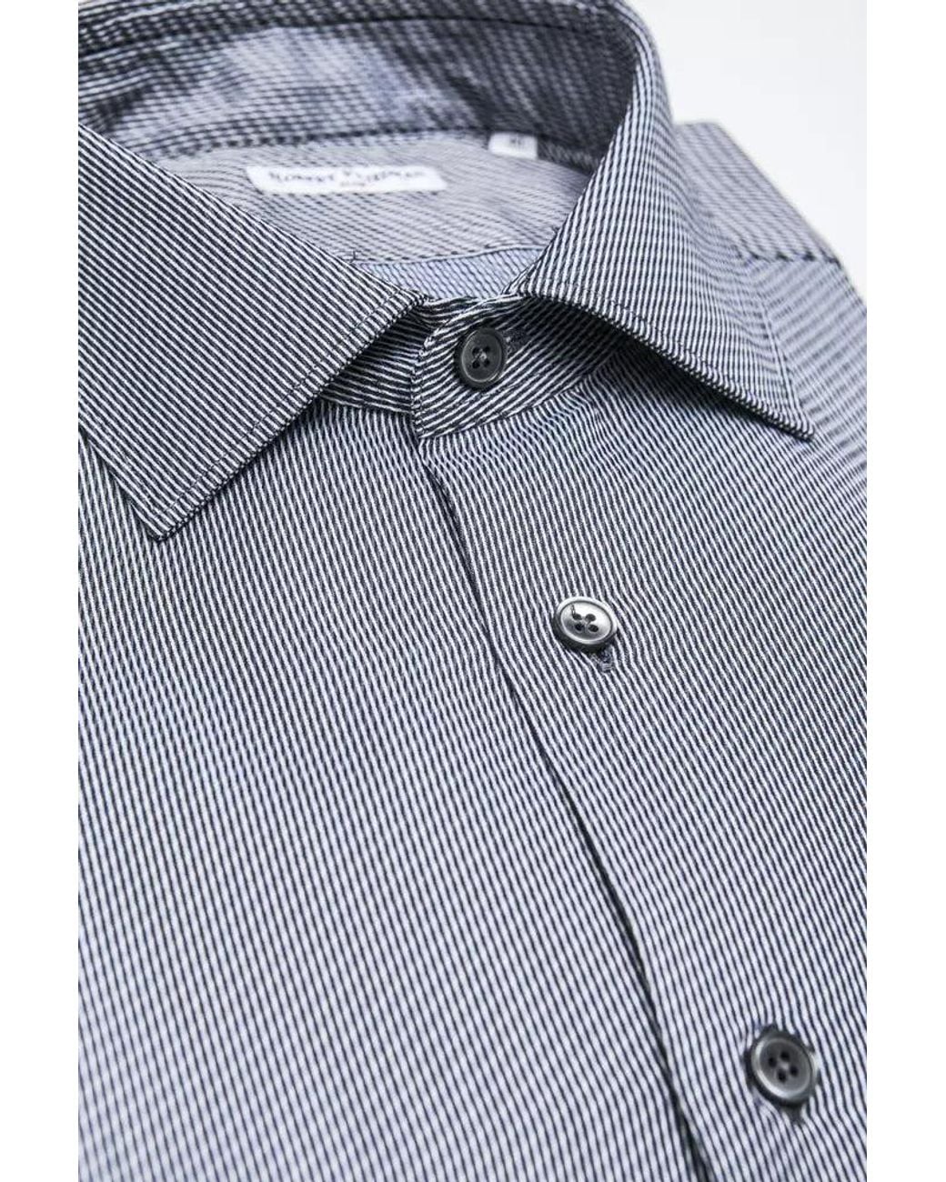 Robert Friedman Gray Cotton Shirt for men