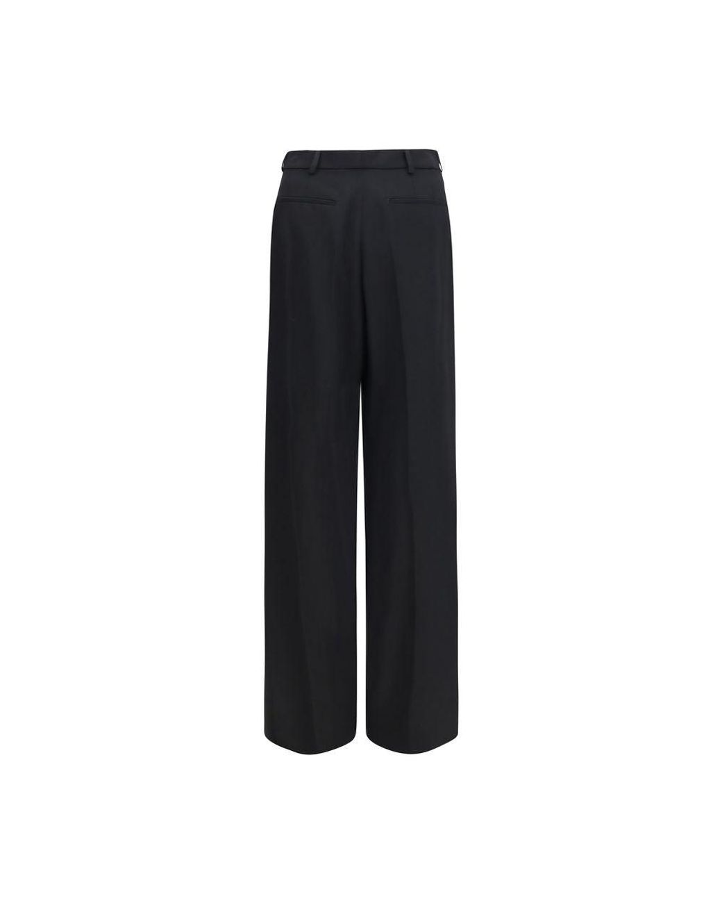 Saint Laurent Black Wool Oves Aries Dress Pants for men