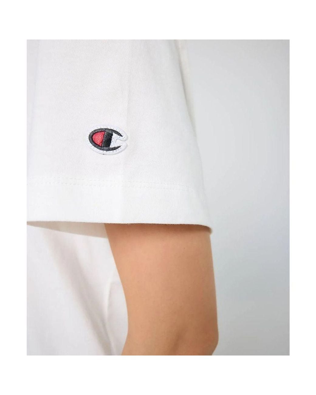 Champion White Beige Cotton T