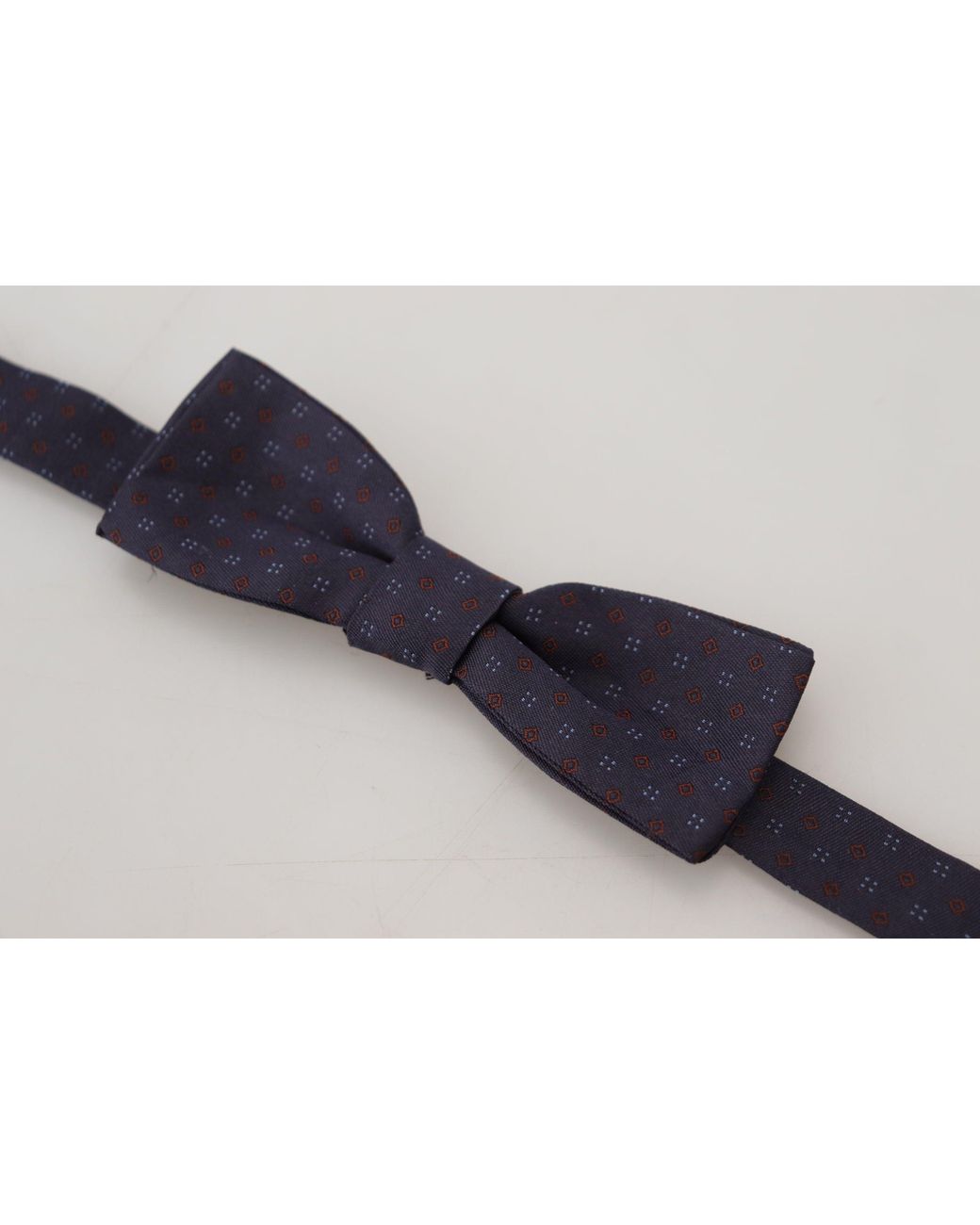 Dolce & Gabbana Black Elegant Silk Patterned Bow Tie for men