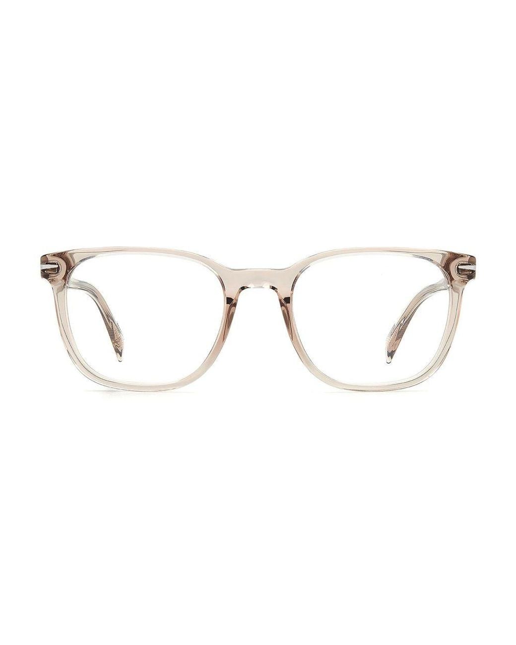 David Beckham Metallic Gold Plastic Glasses (frames) for men