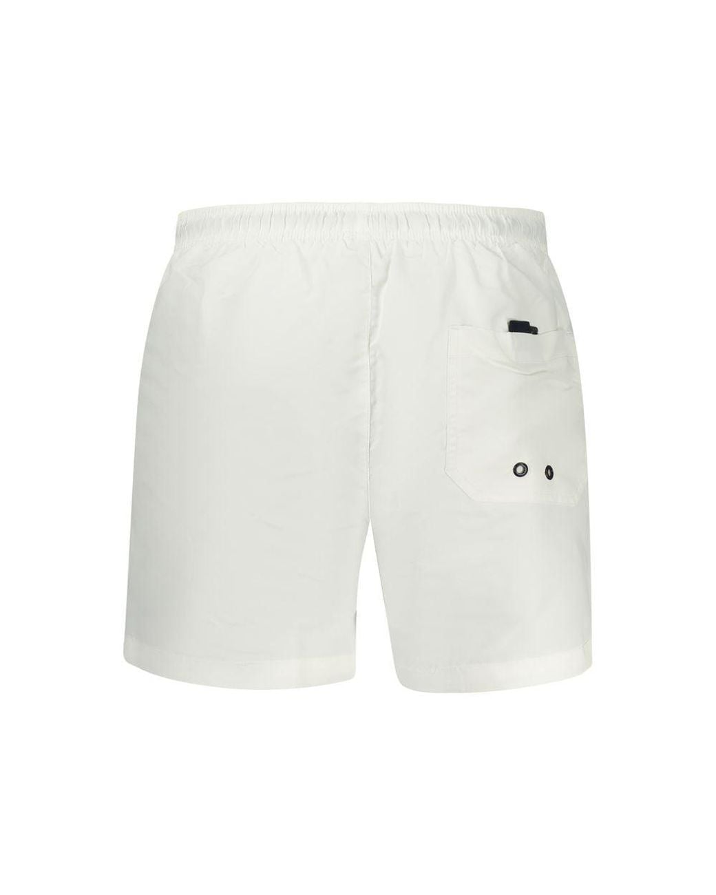 North Sails Gray White Polyester Men's Swim Boxer for men