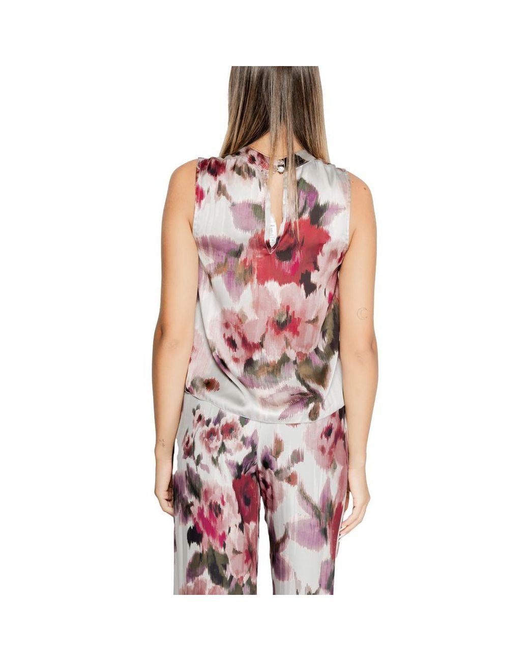 Rinascimento Red Bordeaux Polyester Tops & T