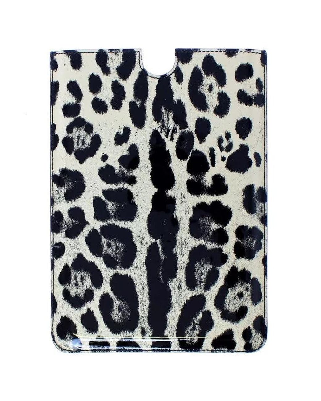 Dolce & Gabbana Blue Leopard Pattern Leather Ebook Cover Tablet Case