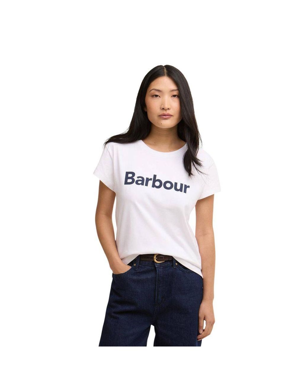 Barbour White Cotton T