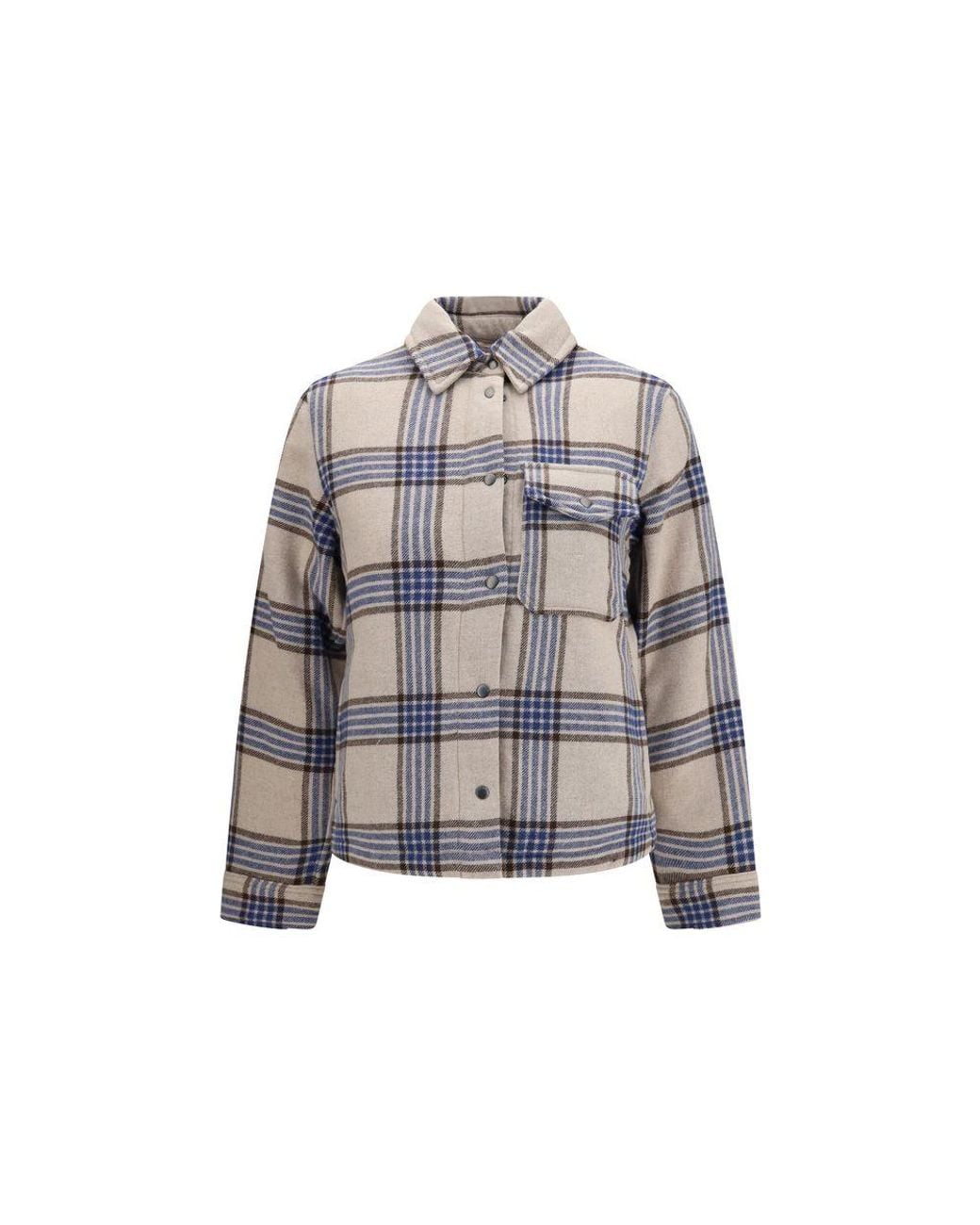 Woolrich Gray Beige Wool Oves Aries Denim Jacket