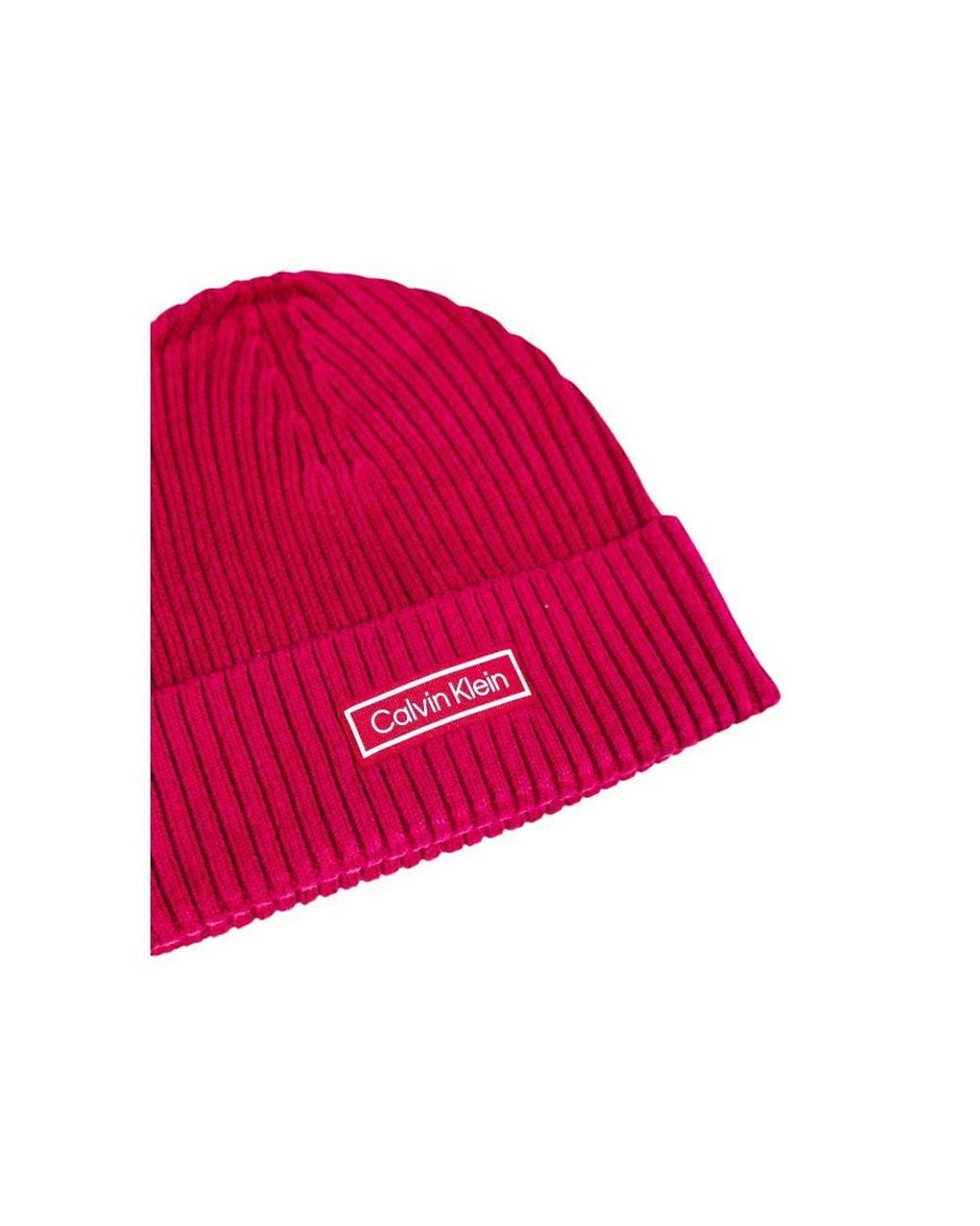 Calvin Klein Red Pink Cotton Cap (baseball Hat) for men