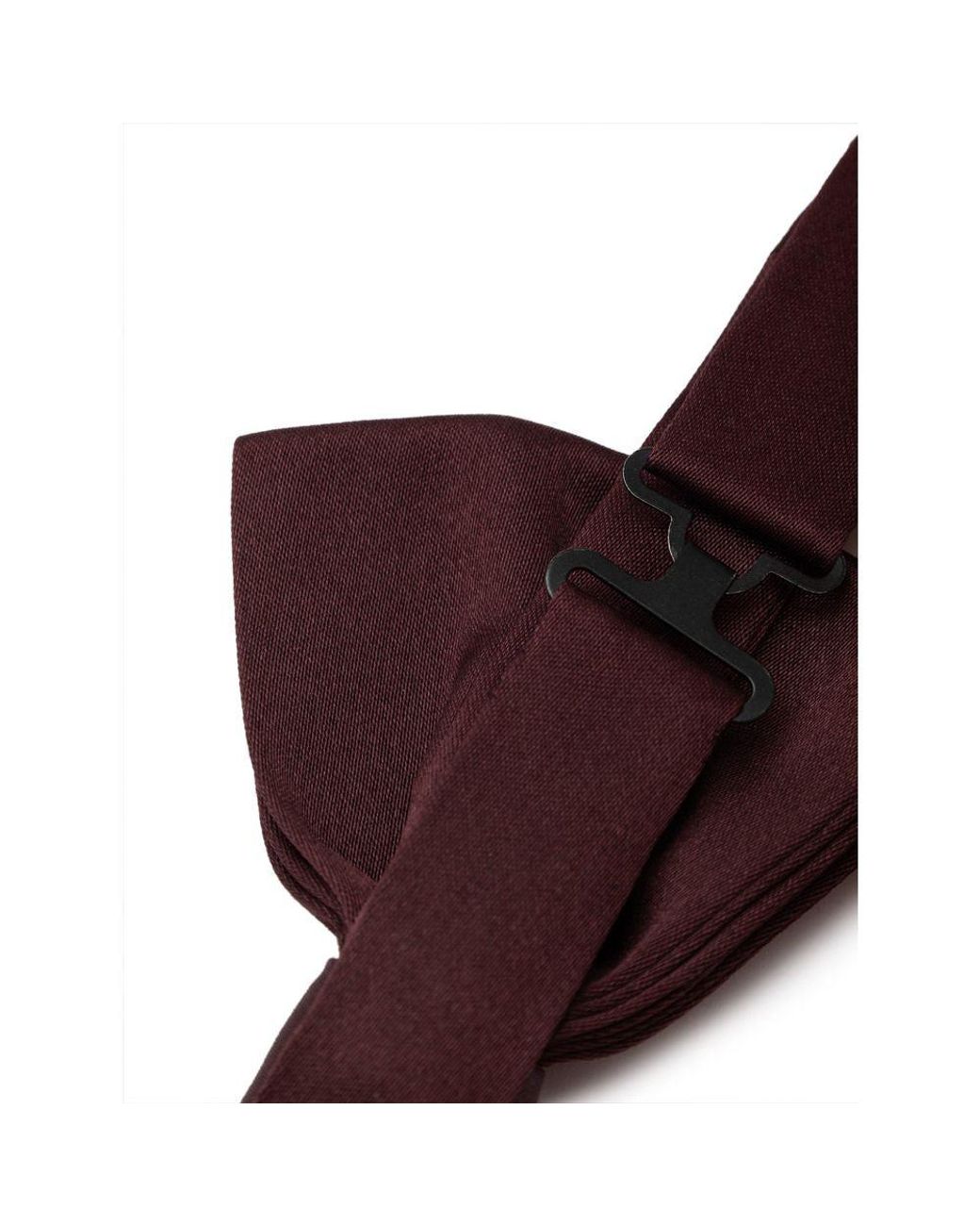 Dolce & Gabbana Purple Burgundy Silk Bow Tie for men