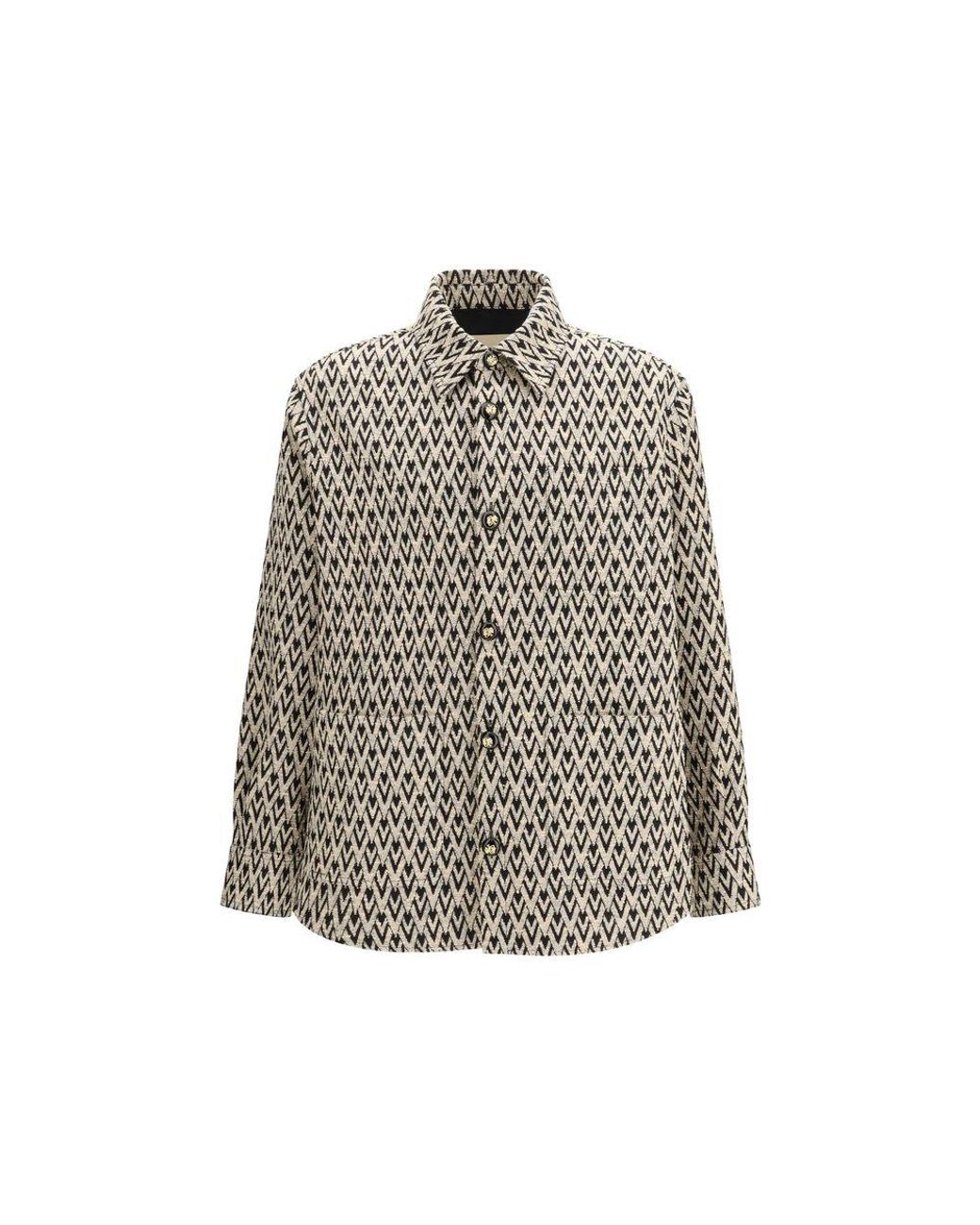 Valentino Garavani Gray Multicolor Cotton Coat for men