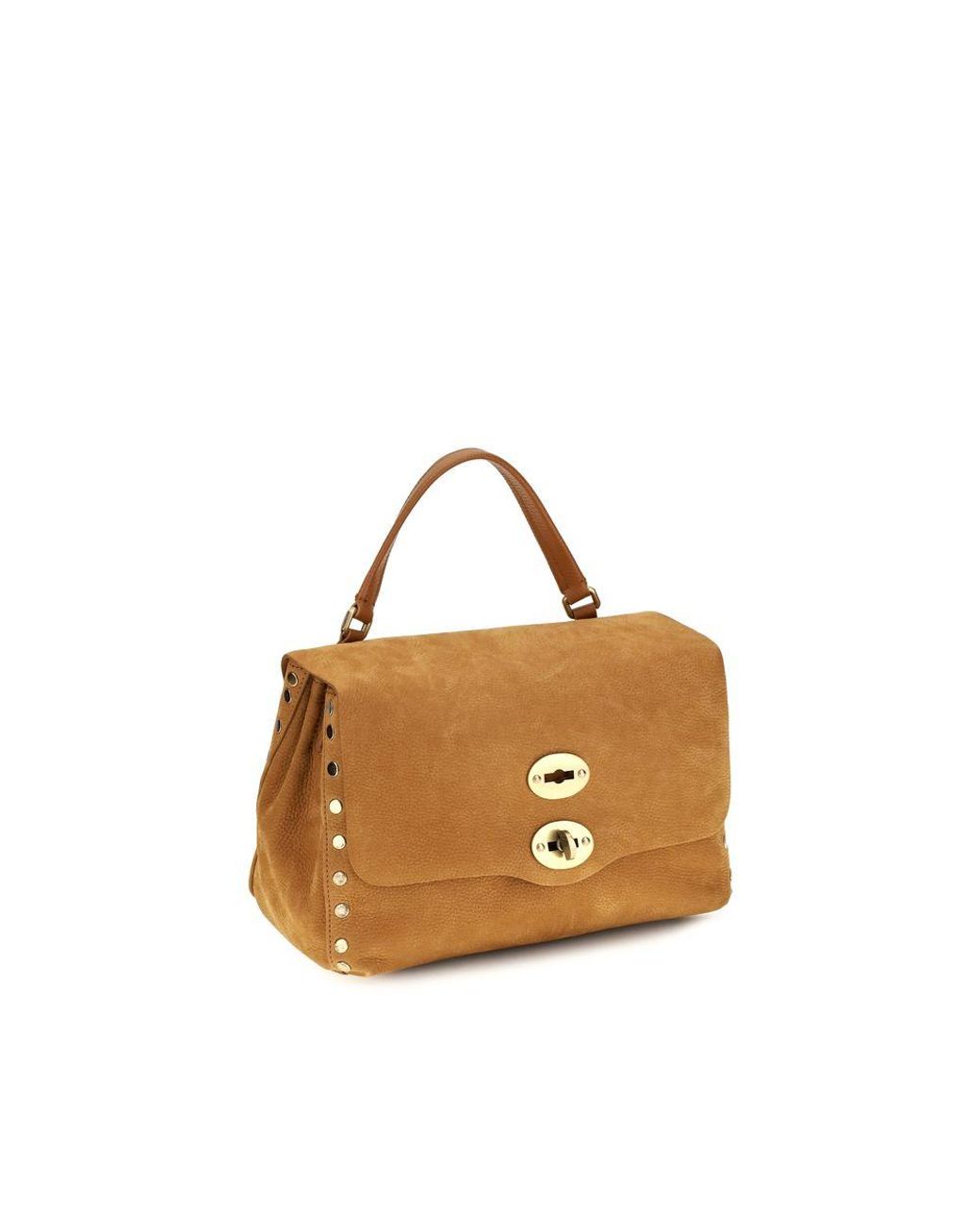 Zanellato Brown Beige Suede Leather Handbag