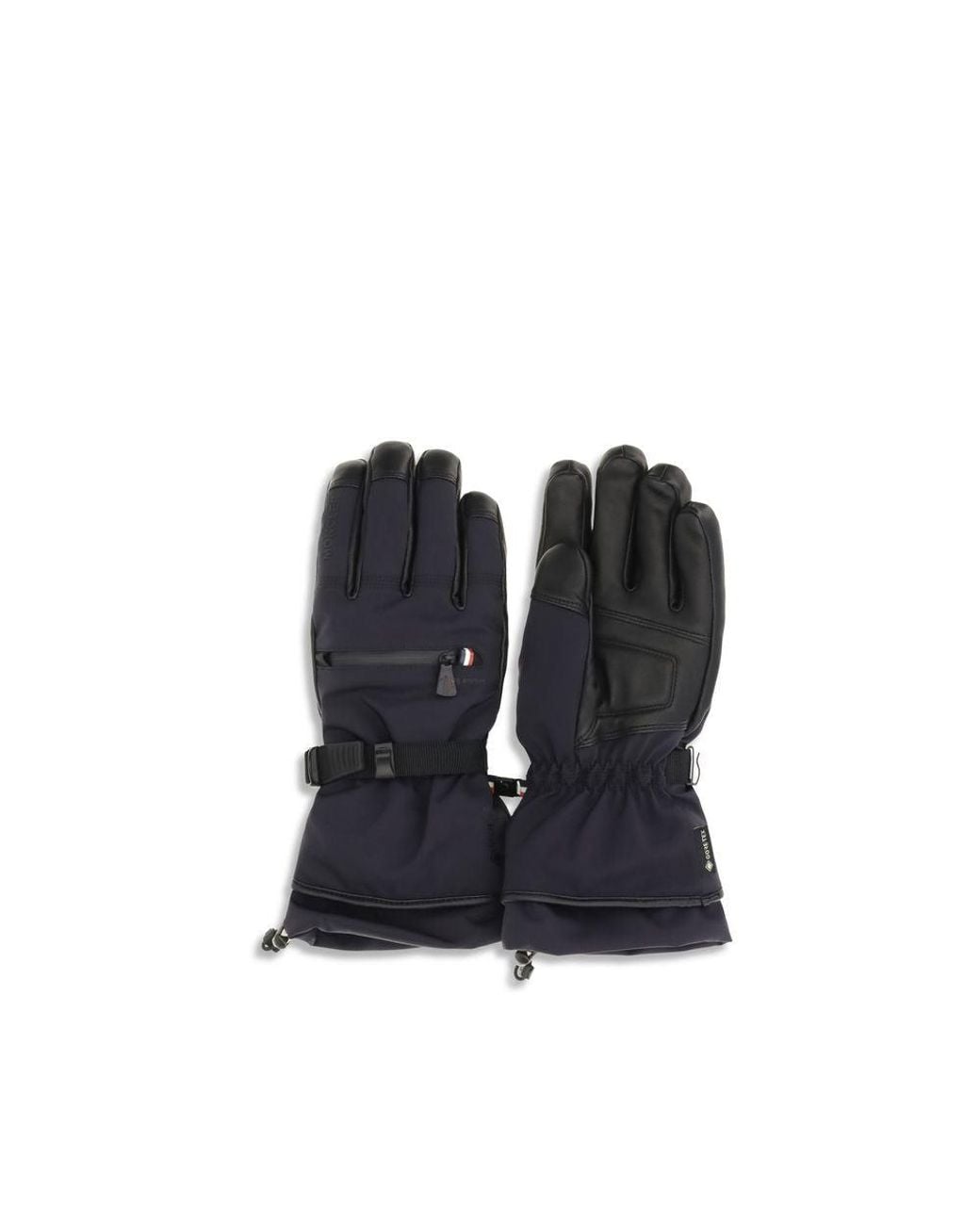 Moncler Blue Nylon Gloves for men