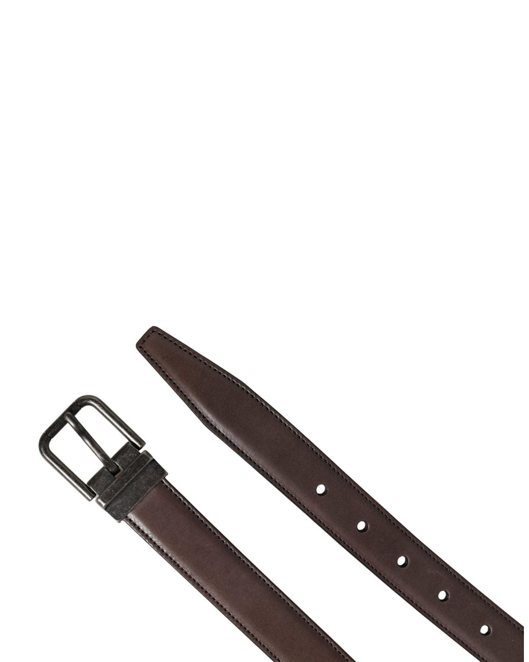 Dolce & Gabbana Black Classic Leather Metal Buckle Belt Calf for men