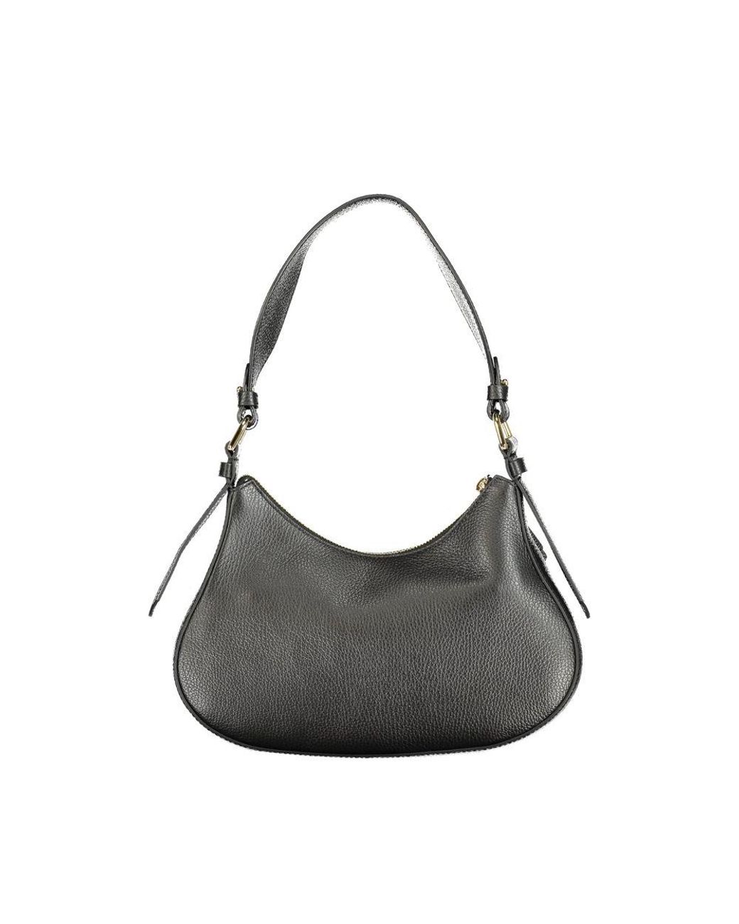 Coccinelle Black Nero Leather 's Bag With Multiple Pockets