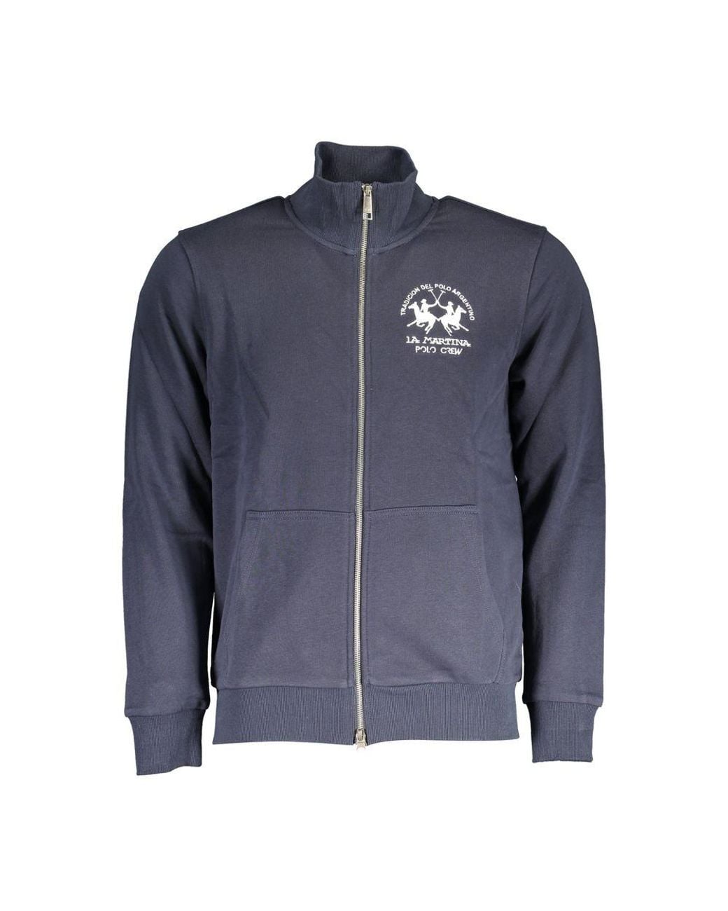 La Martina Blue Cotton Men's Sweatshirt for men