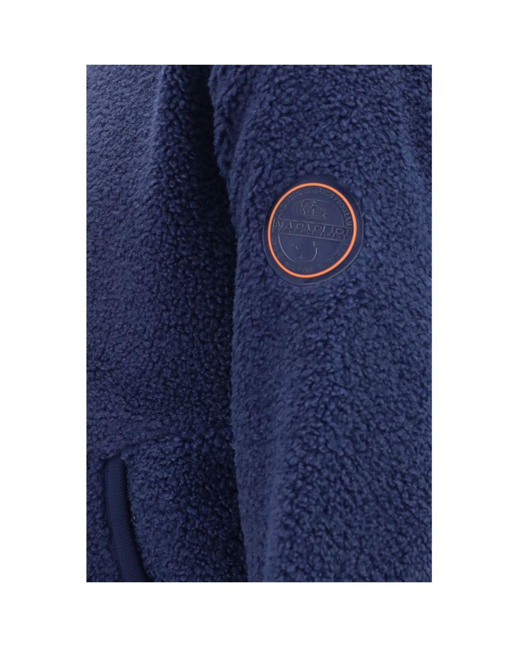 Napapijri Blue Recycled Polyester Sweatshirt Clothing for men