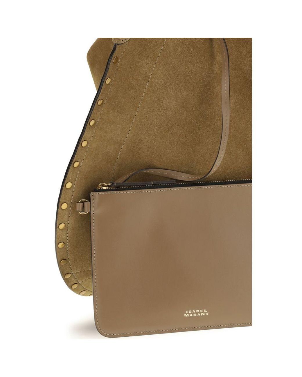 Isabel Marant Metallic Oskan Soft Shoulder Bag