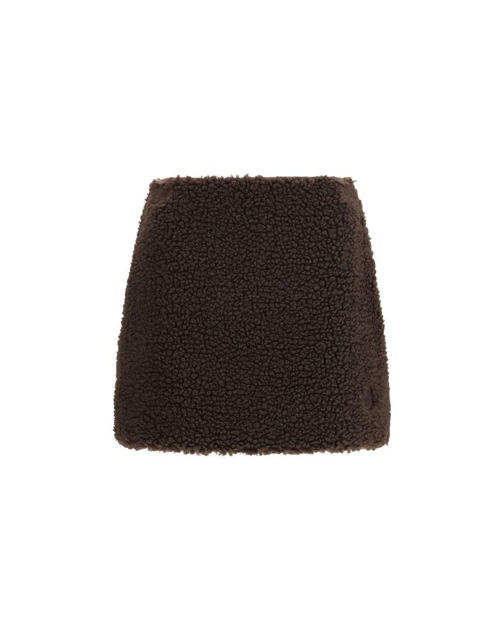 Moncler Black Brown Polyester Mini Skirt