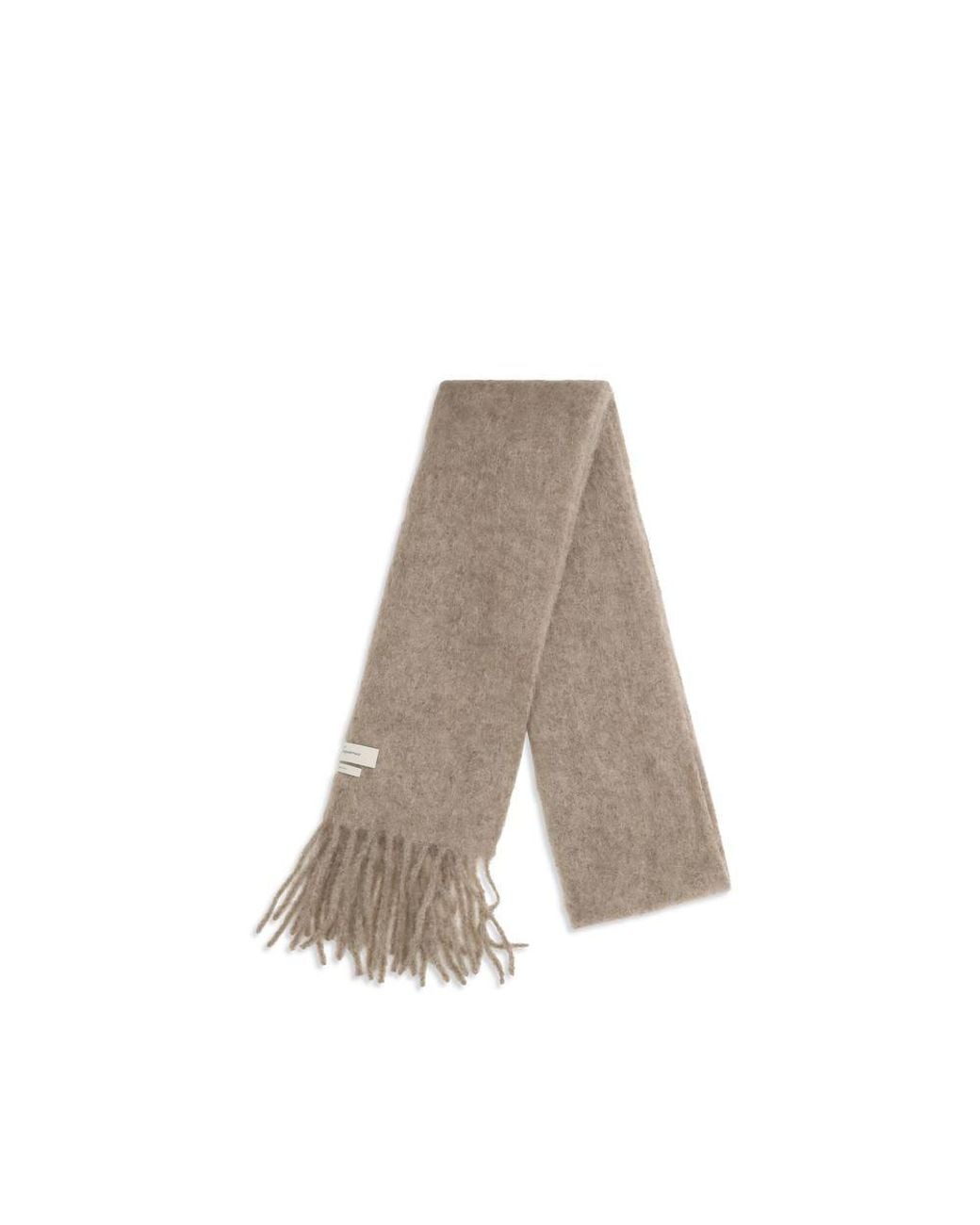 Jacquemus Brown Beige Mohair Scarf for men