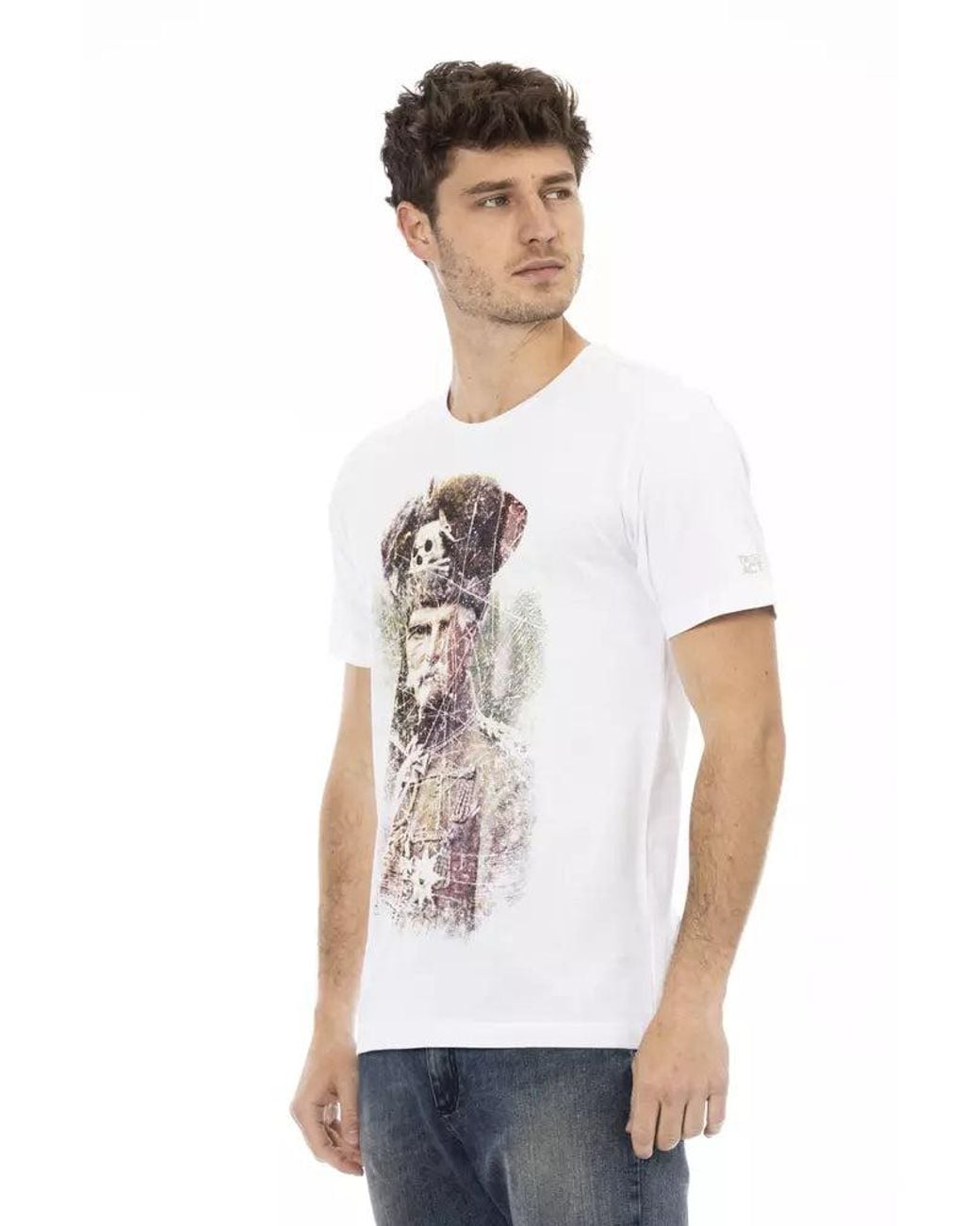 TRUSSARDI ACTION White Cotton Men's T for men