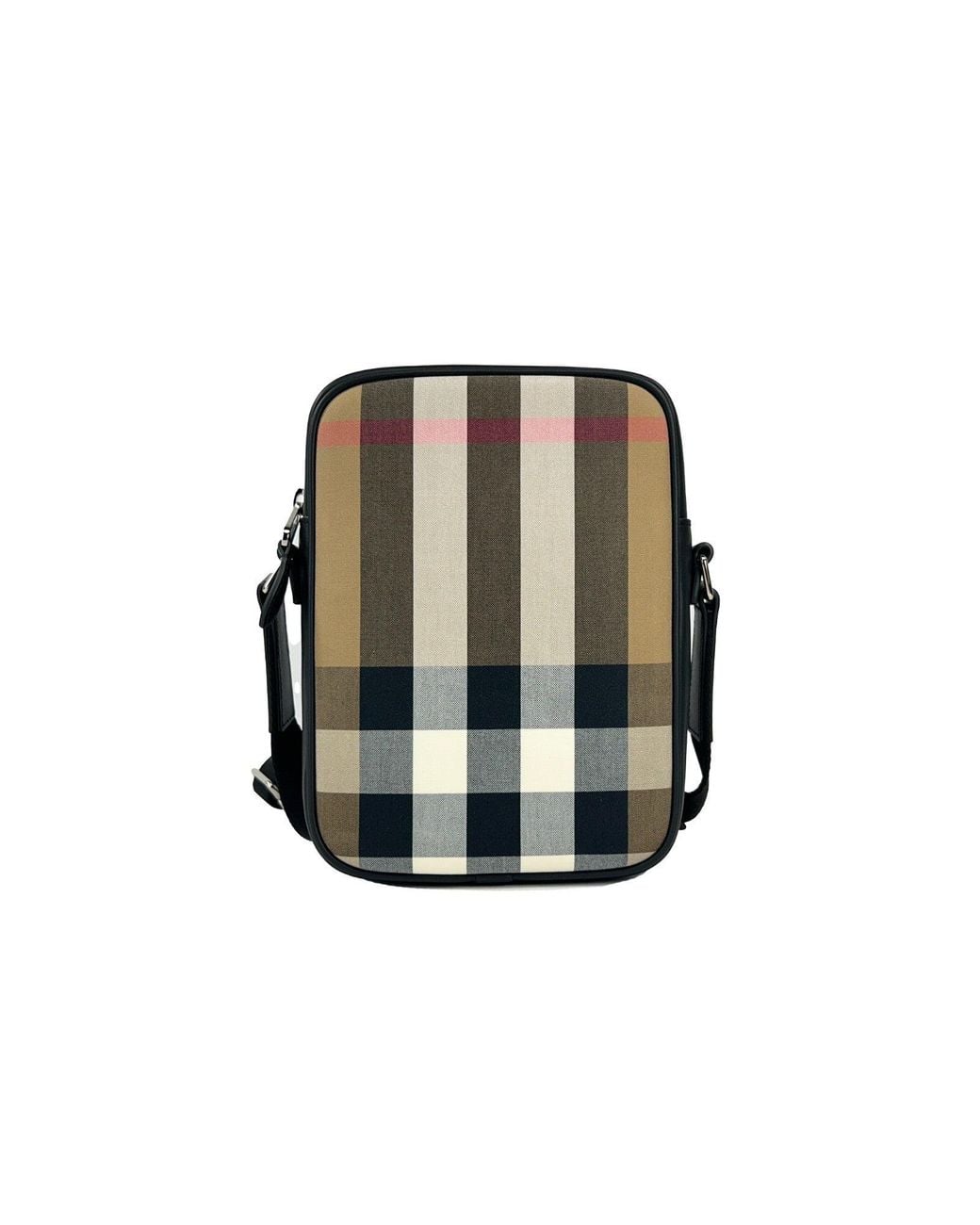 Burberry Black Paddy Check Crossbody Bag