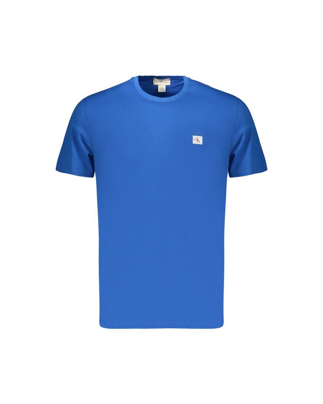 Calvin Klein Blue Cotton T-Shirt for men