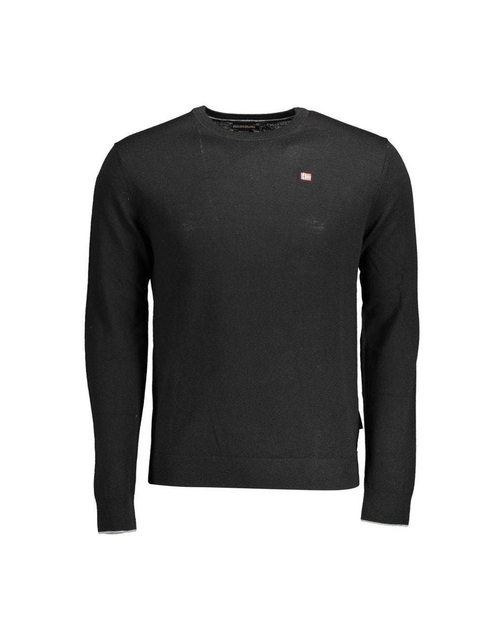 Napapijri Black Wool Sweater for men
