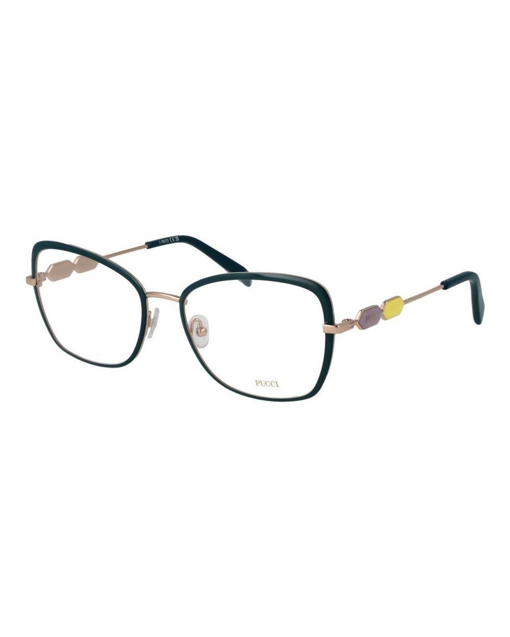 Emilio Pucci Metallic Metal Glasses (Frames)