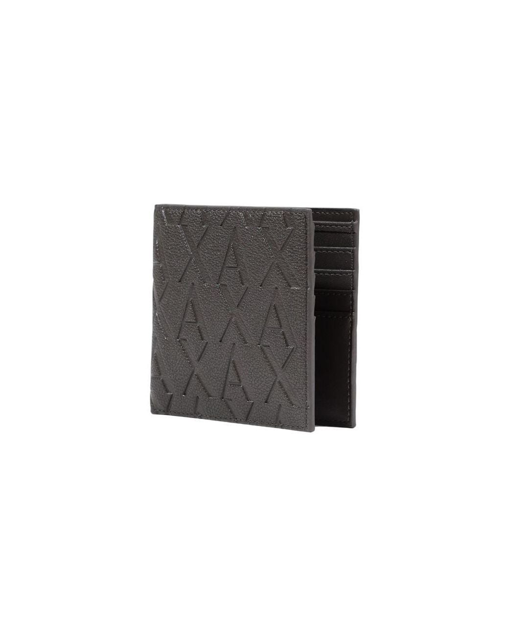 ARMANI EXCHANGE Gray Brown Polyester Cardholder for men