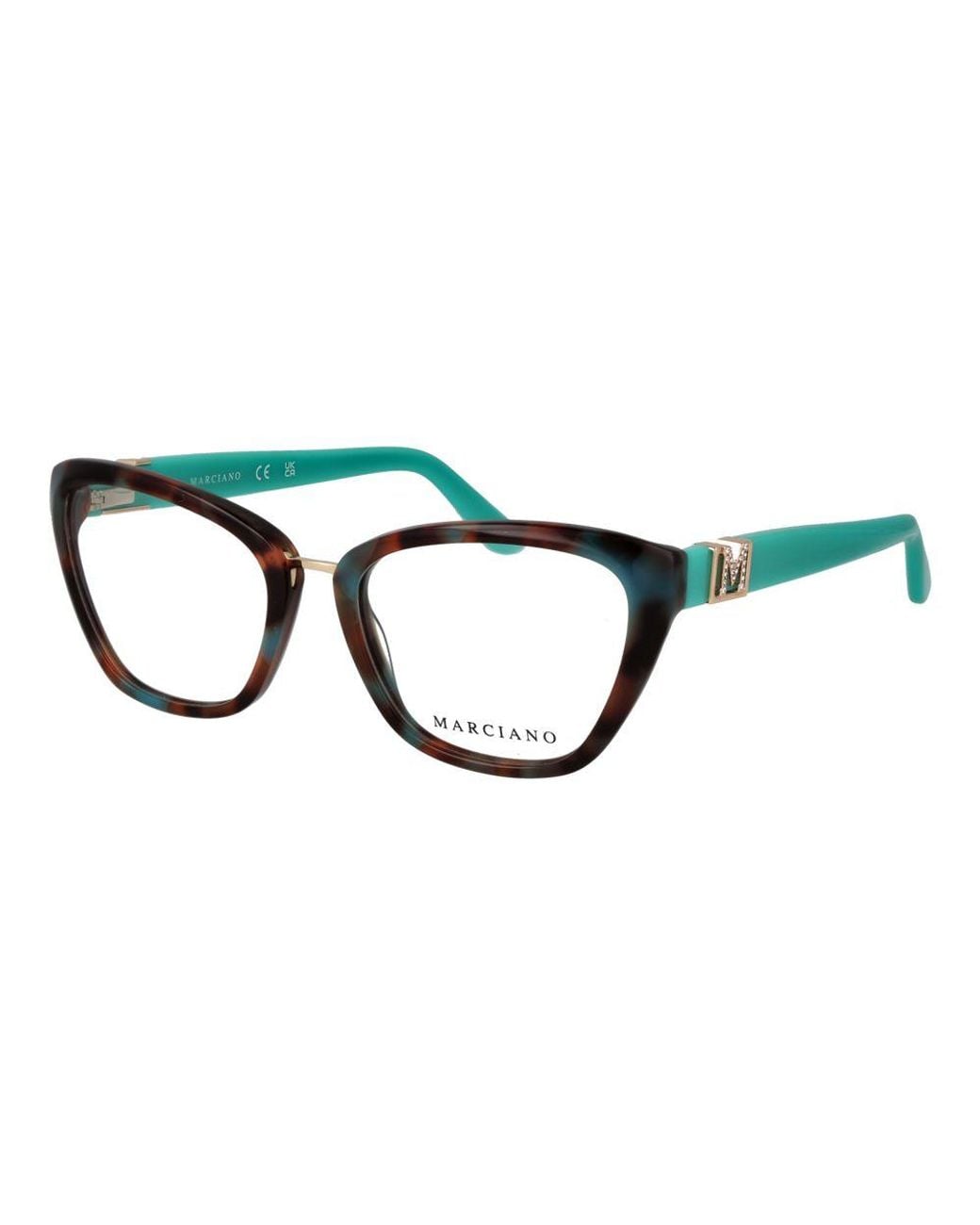 MARCIANO BY GUESS Blue Multicolor Acetate Glasses (frames)