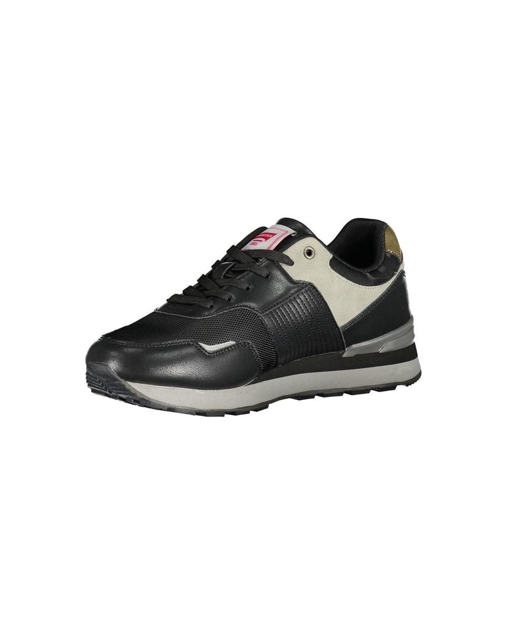 Carrera Black Sleek Laced Sports Sneakers With Contrast Details for men