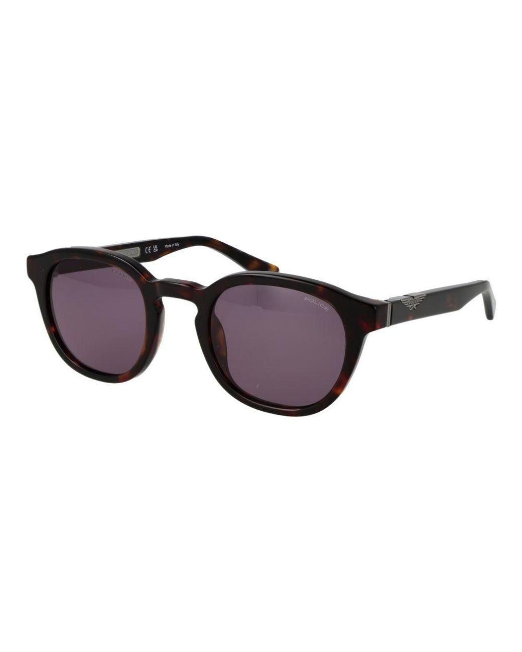 Police Brown Cellulose Acetate Sunglasses for men