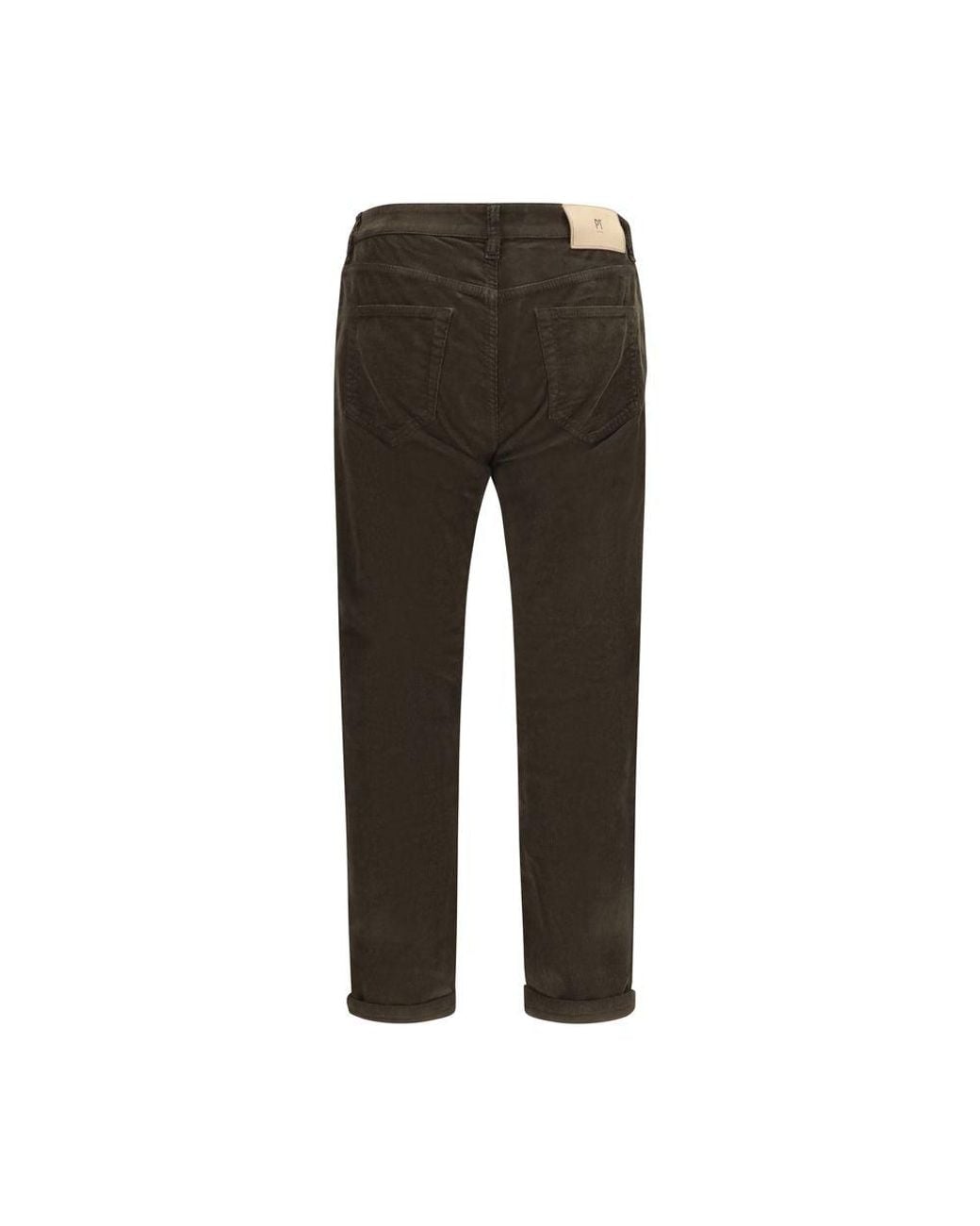 PT Torino Gray Brown Cotton Casual Pants for men