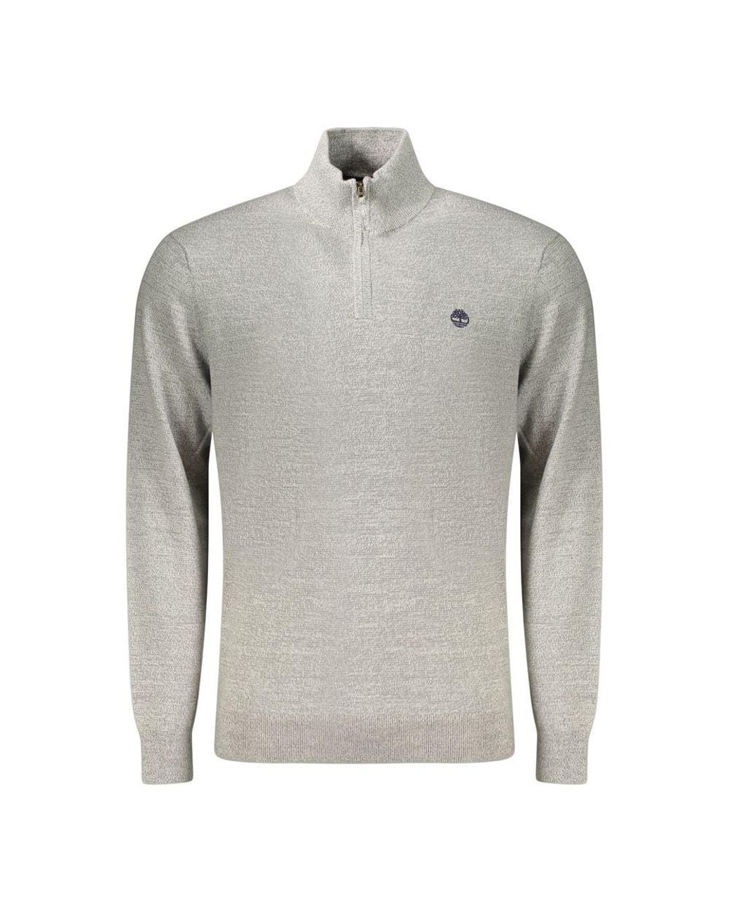 Timberland Gray Cotton Sweater Clothing for men