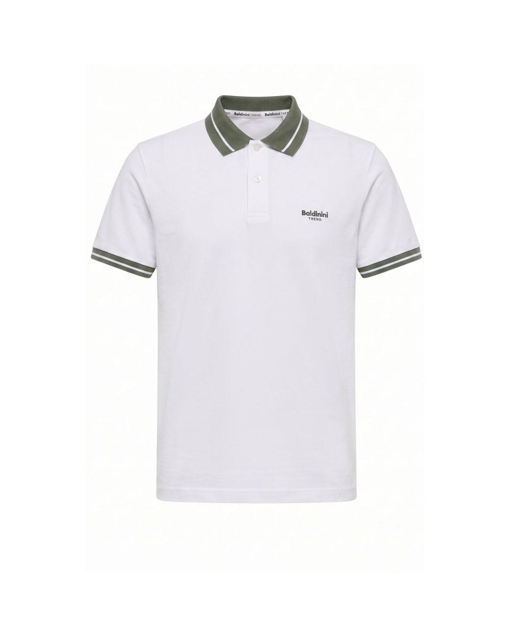 Baldinini White Cotton Men Polo for men