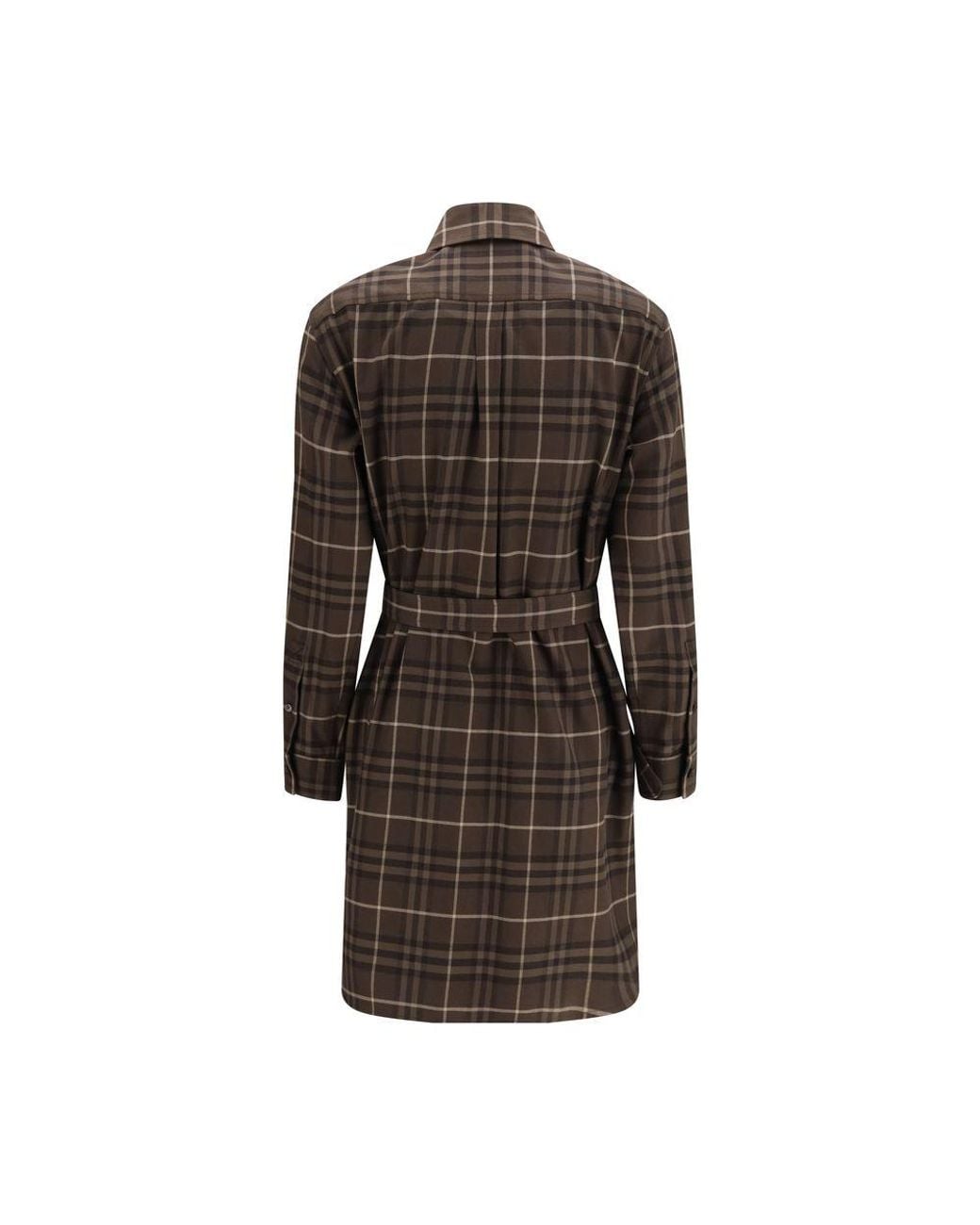 Burberry Brown Cotton Casual Dress