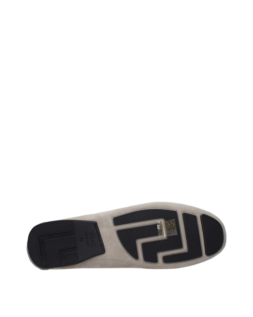 Versace Gray Leather Slip for men