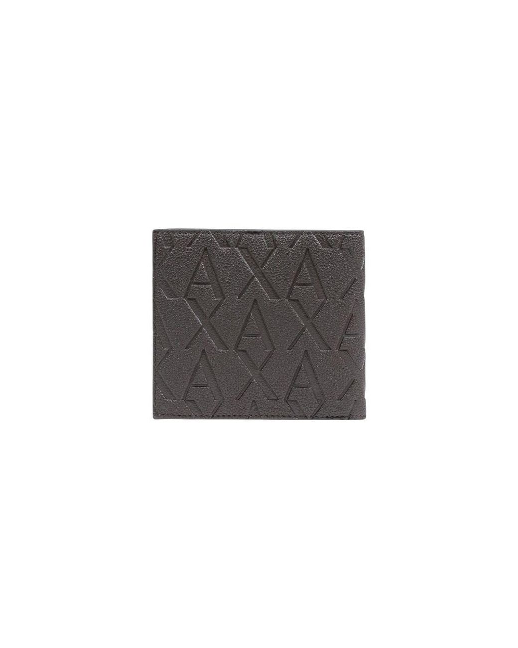 ARMANI EXCHANGE Gray Brown Polyester Cardholder for men