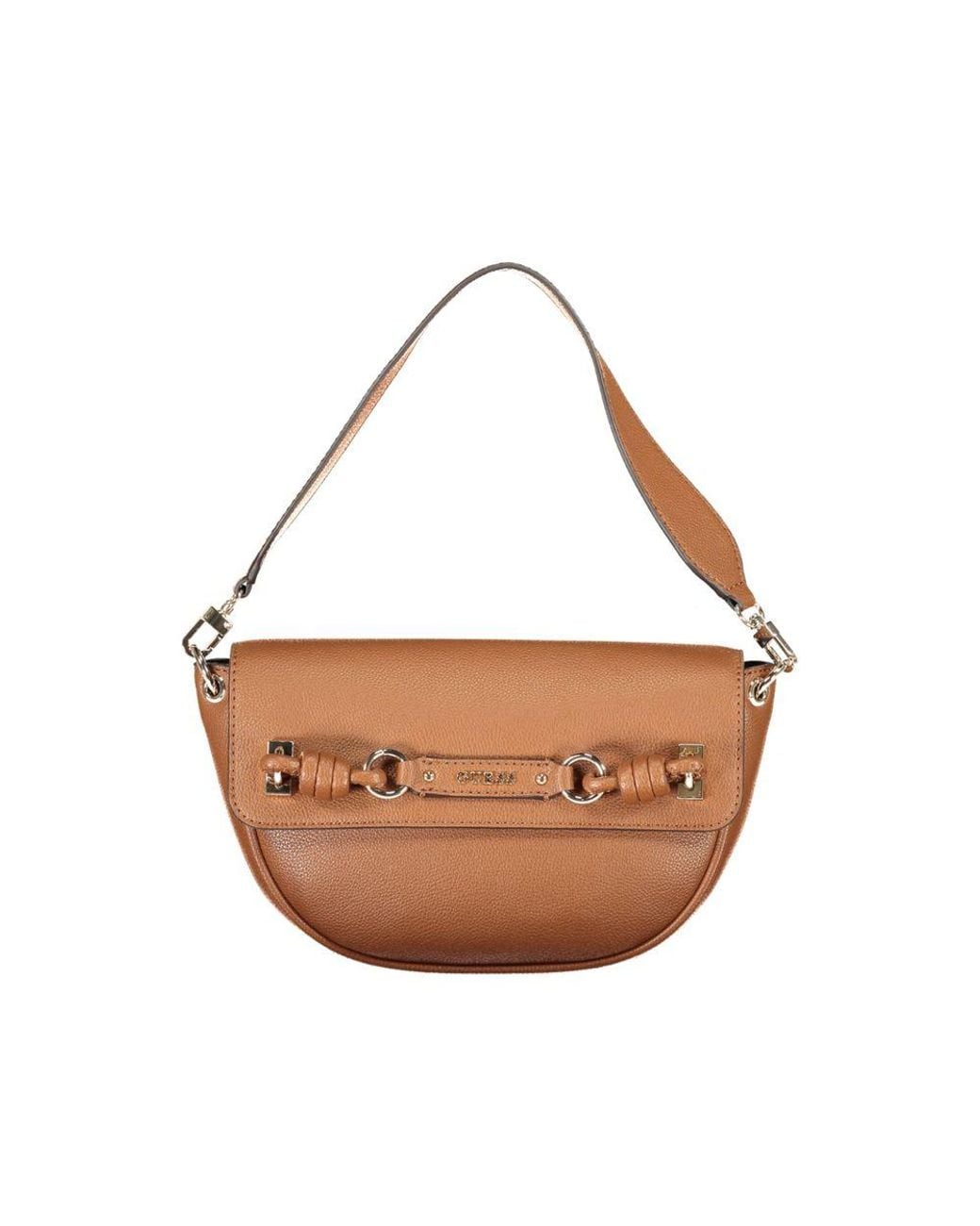 Guess Brown Polyurethane Bag