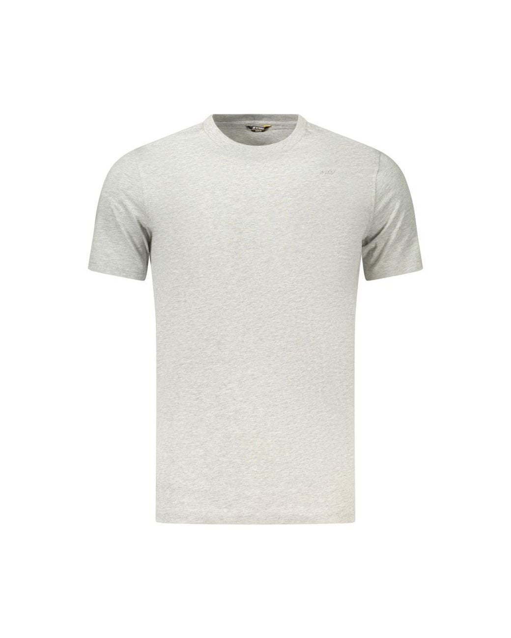 K-Way Gray Cotton Men's T-shirt - S for men