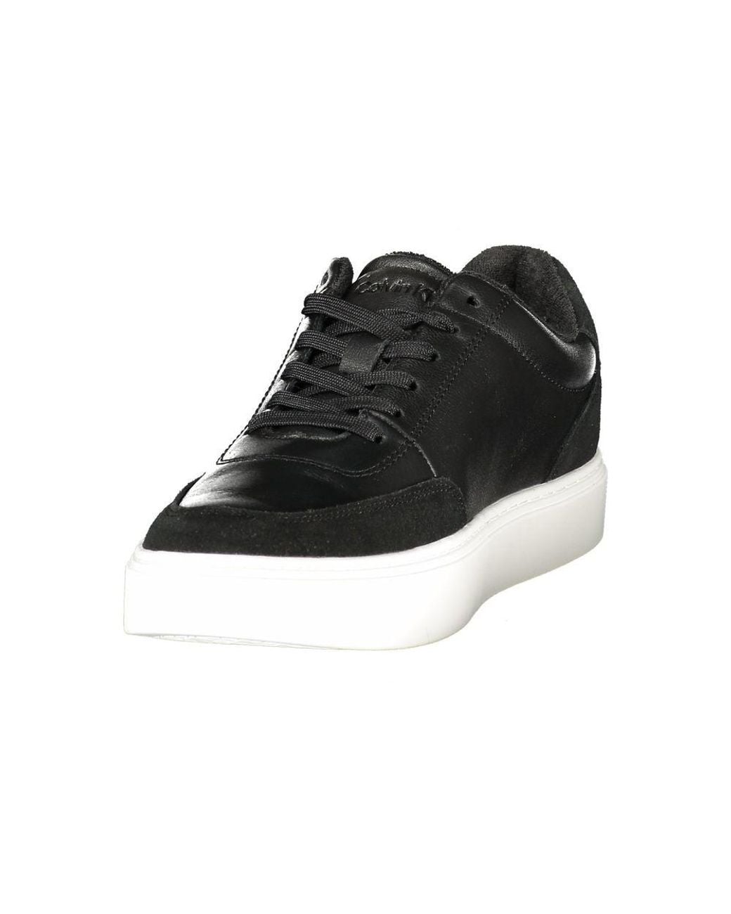 Calvin Klein Black Polyurethane Men's Sneaker for men