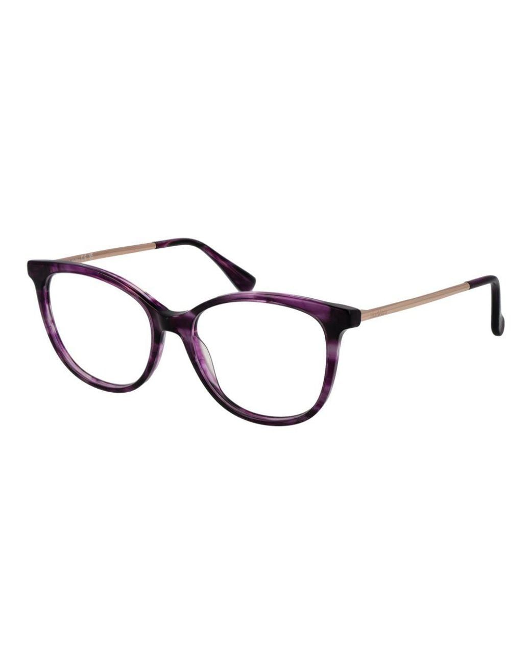 Max Mara Brown Purple Acetate Glasses (frames)