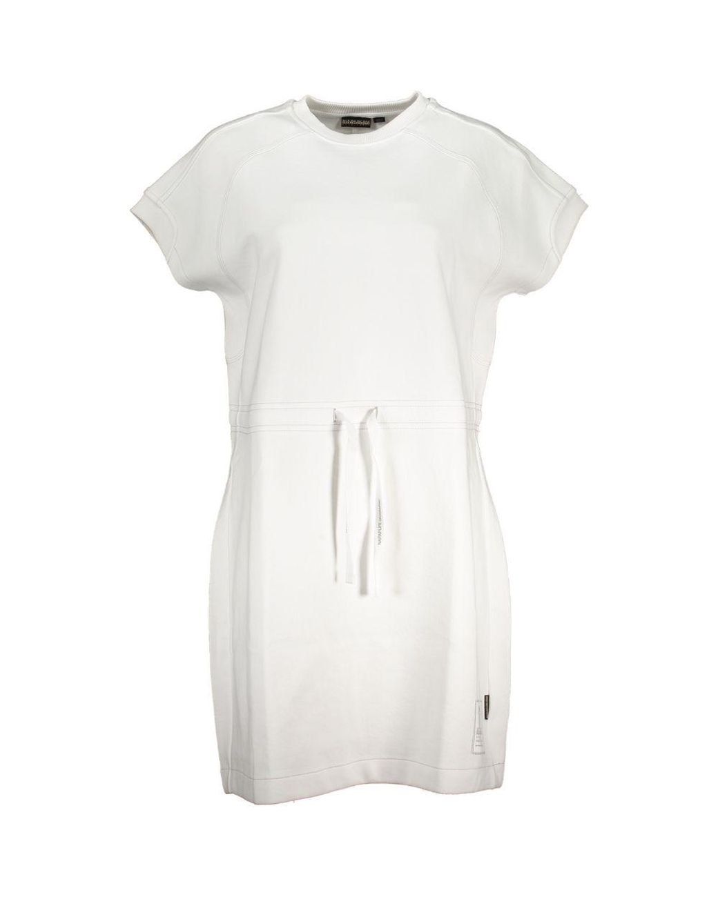 Napapijri White Cotton Dress