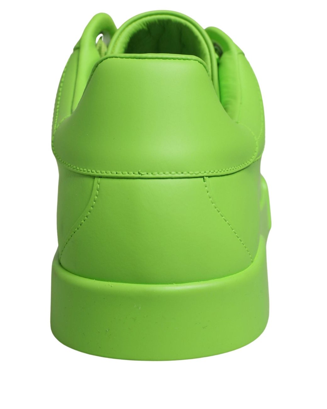 Dolce & Gabbana Green Leather Portofino Low Top Sneakers Shoes for men